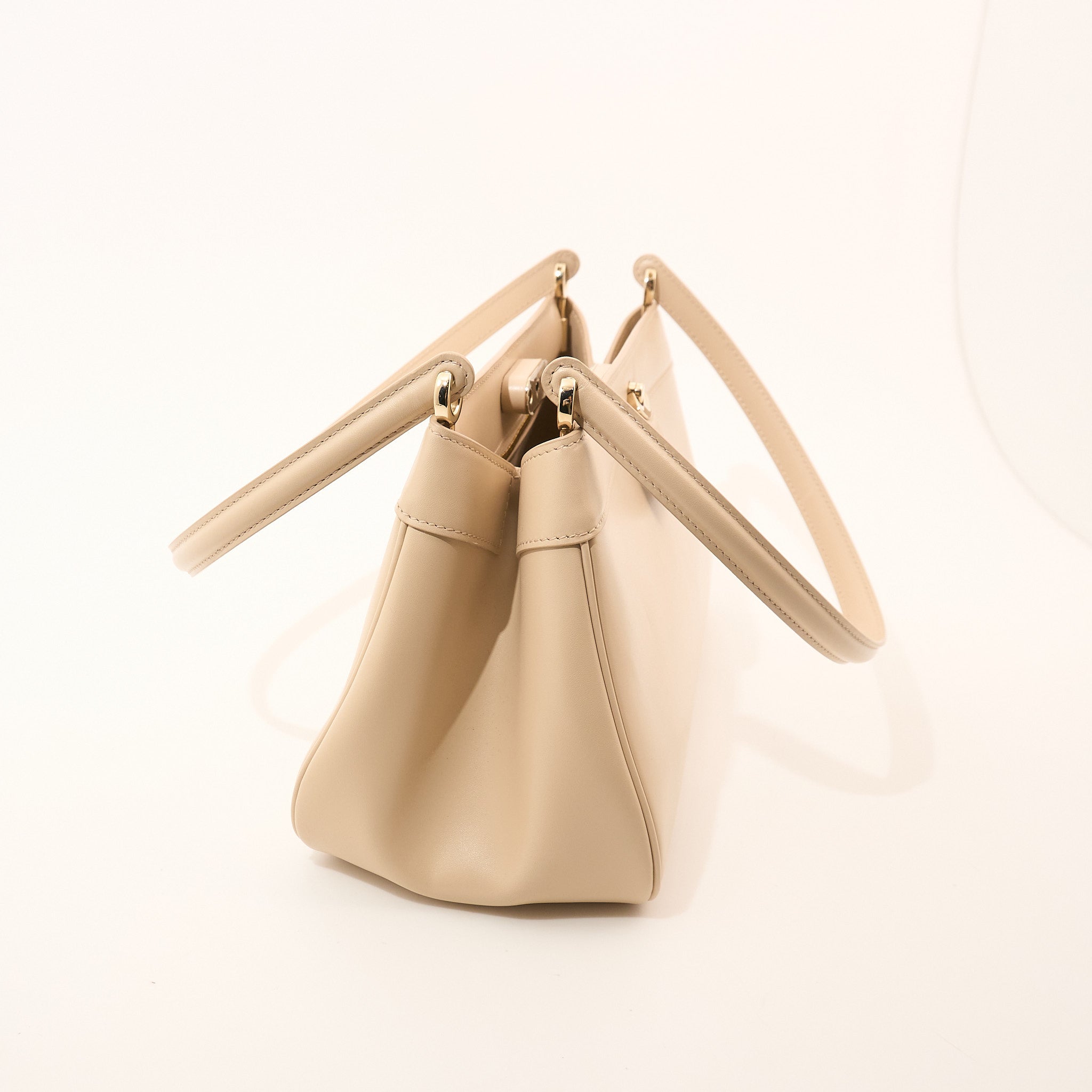 Christian Dior Small Beige Key Shoulder Bag