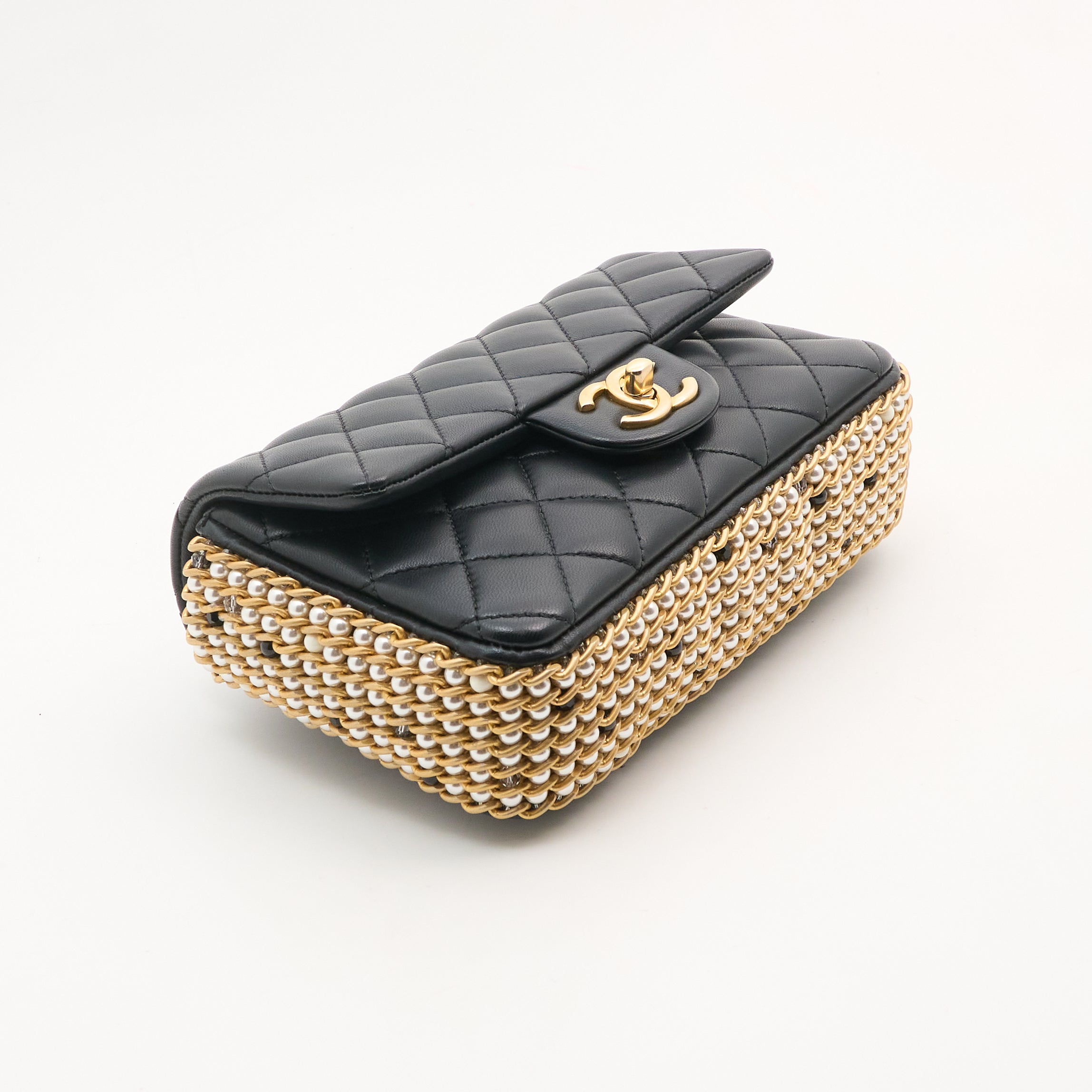 Chanel Chain Pearl Flap Bag