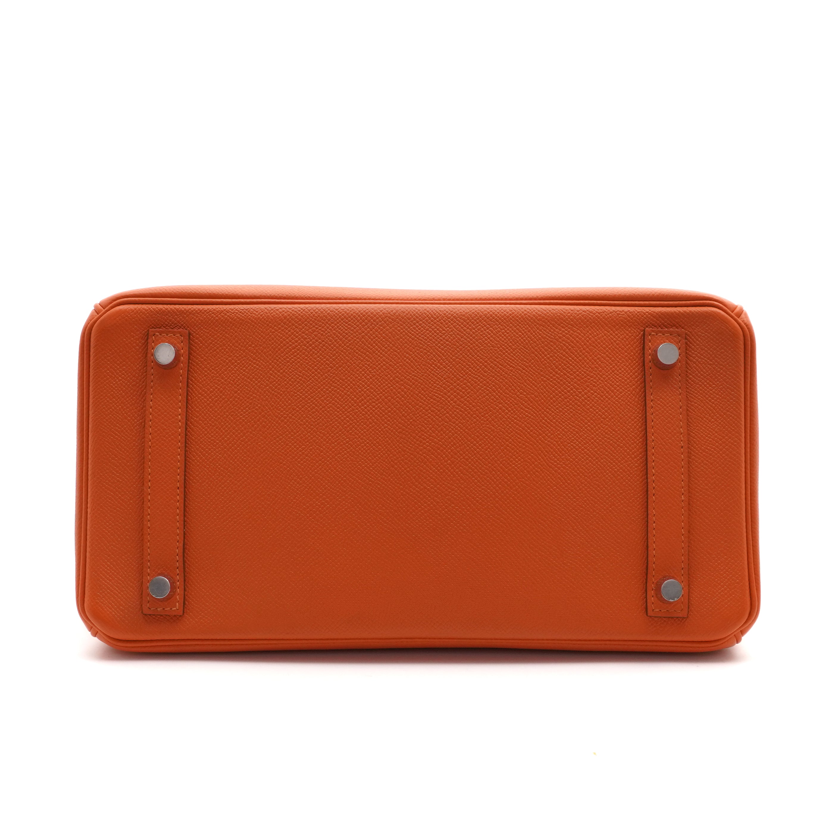 Hermes Birkin 30 Epsom Orange H PHW Stamp A