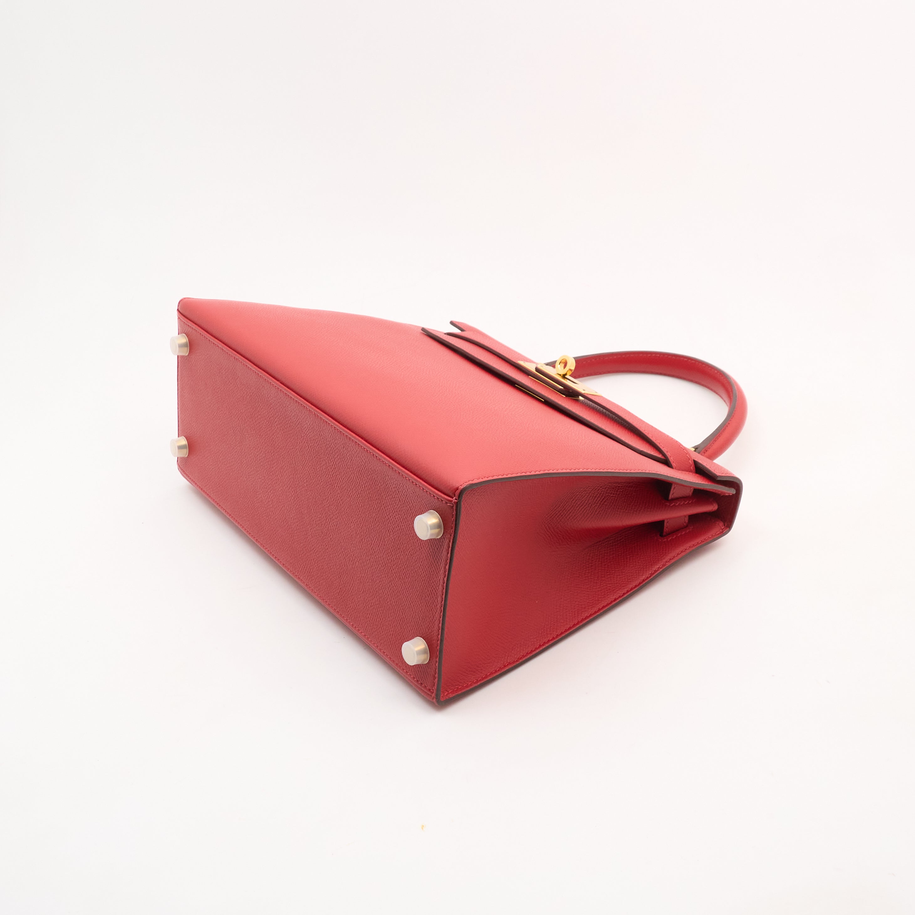 Hermes Kelly 28 Epsom Rouge Casaque (Stamp C 2018)