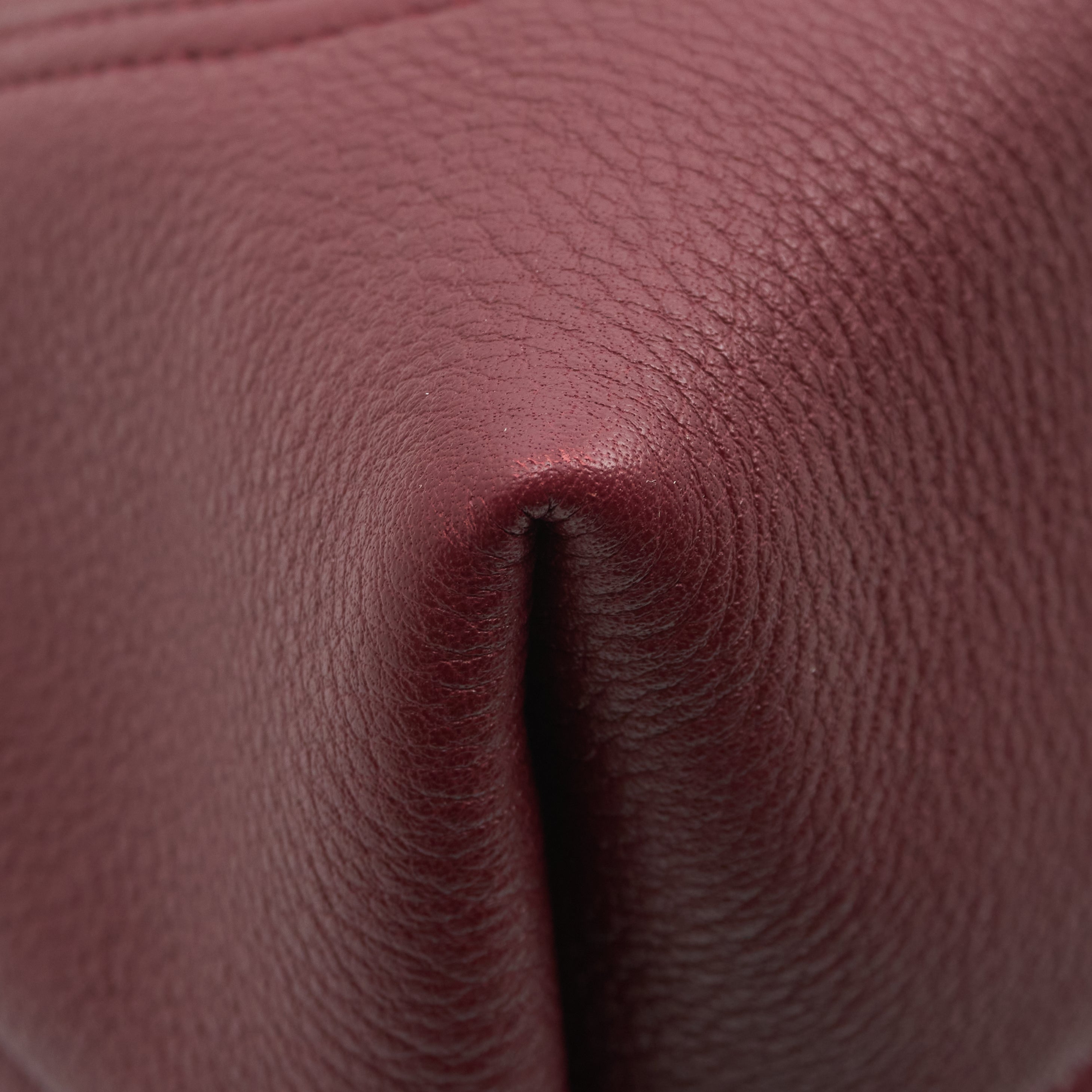 Gucci Softbit Small Burgundy Leather Bag