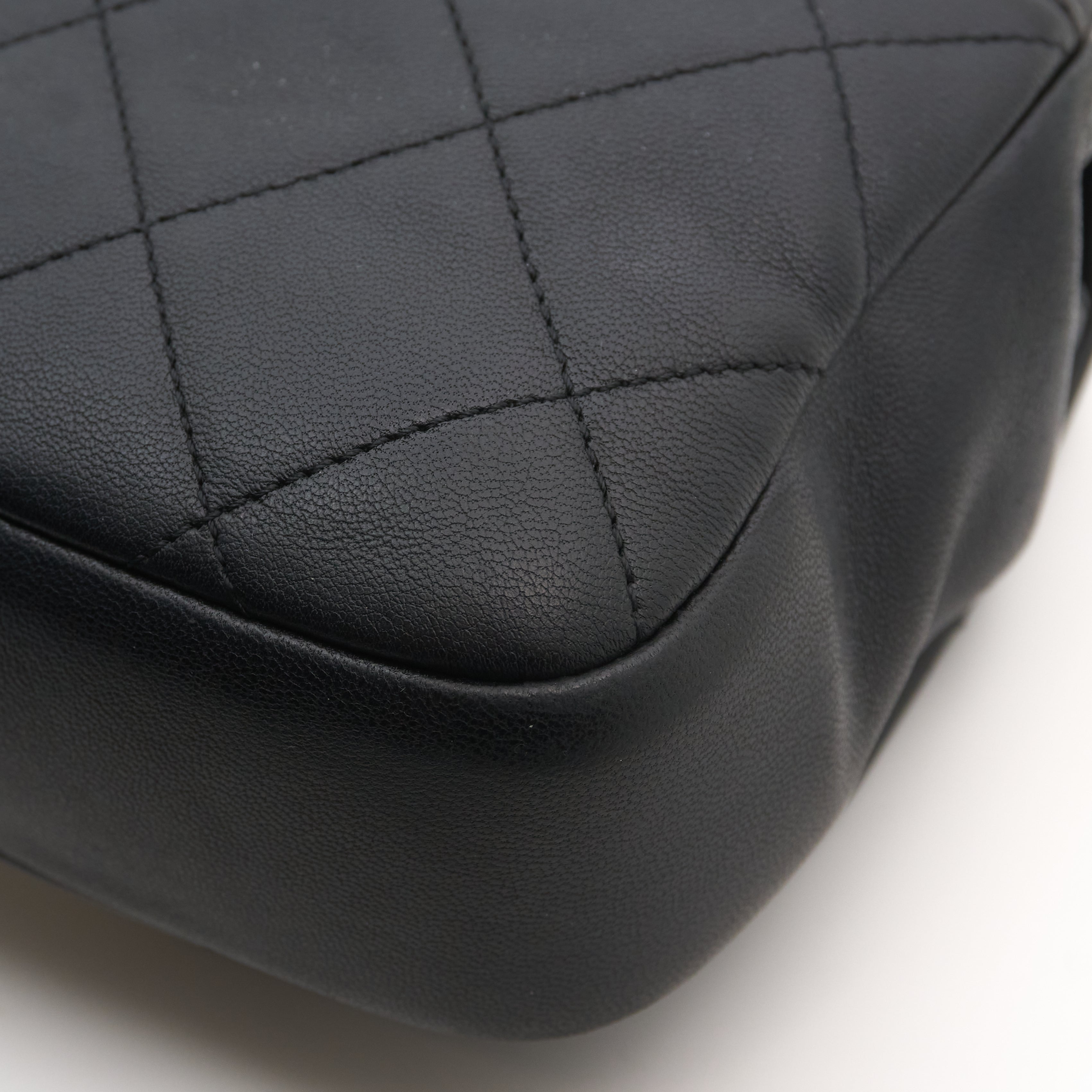 Chanel Quilted Top Handle in Black GHW