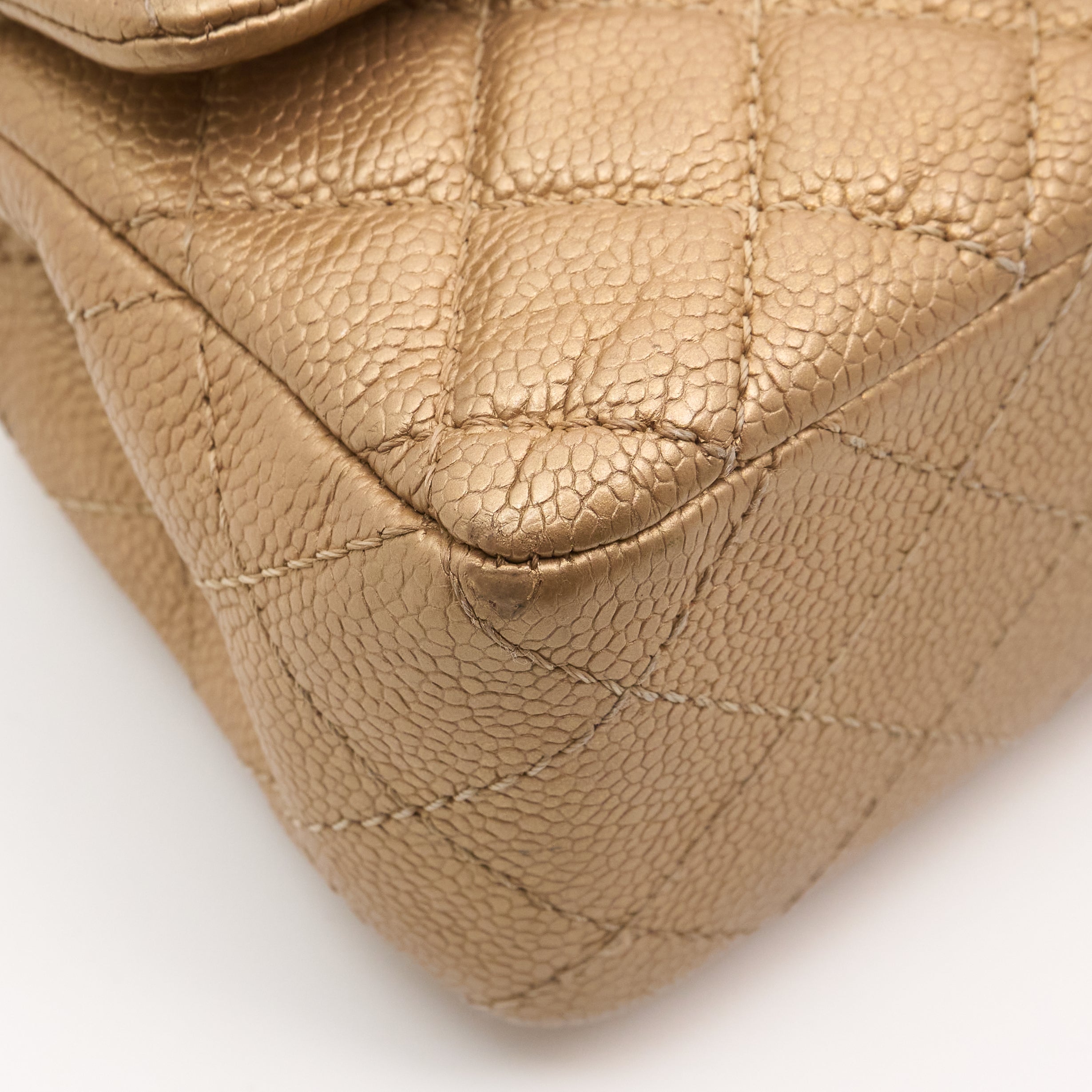 Chanel Gold Caviar Mini Flap Bag GHW