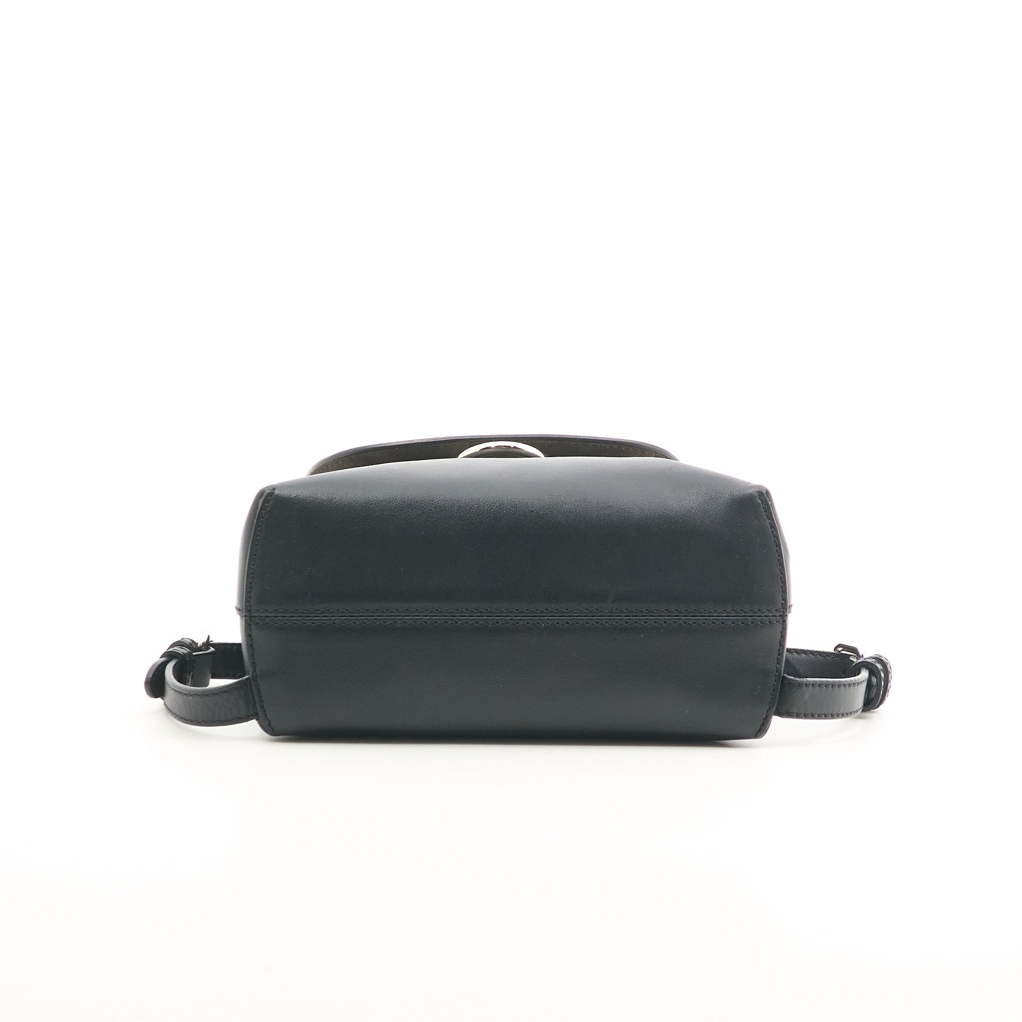 Fendi Black Leather Backpack
