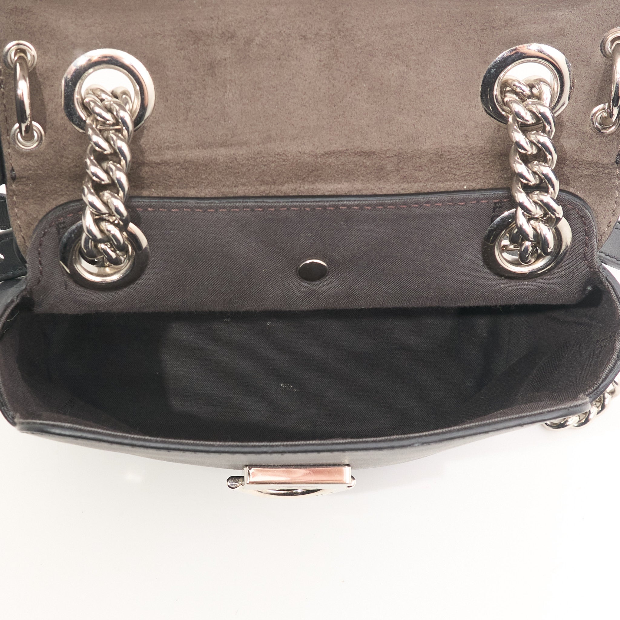 Fendi Black Leather Backpack