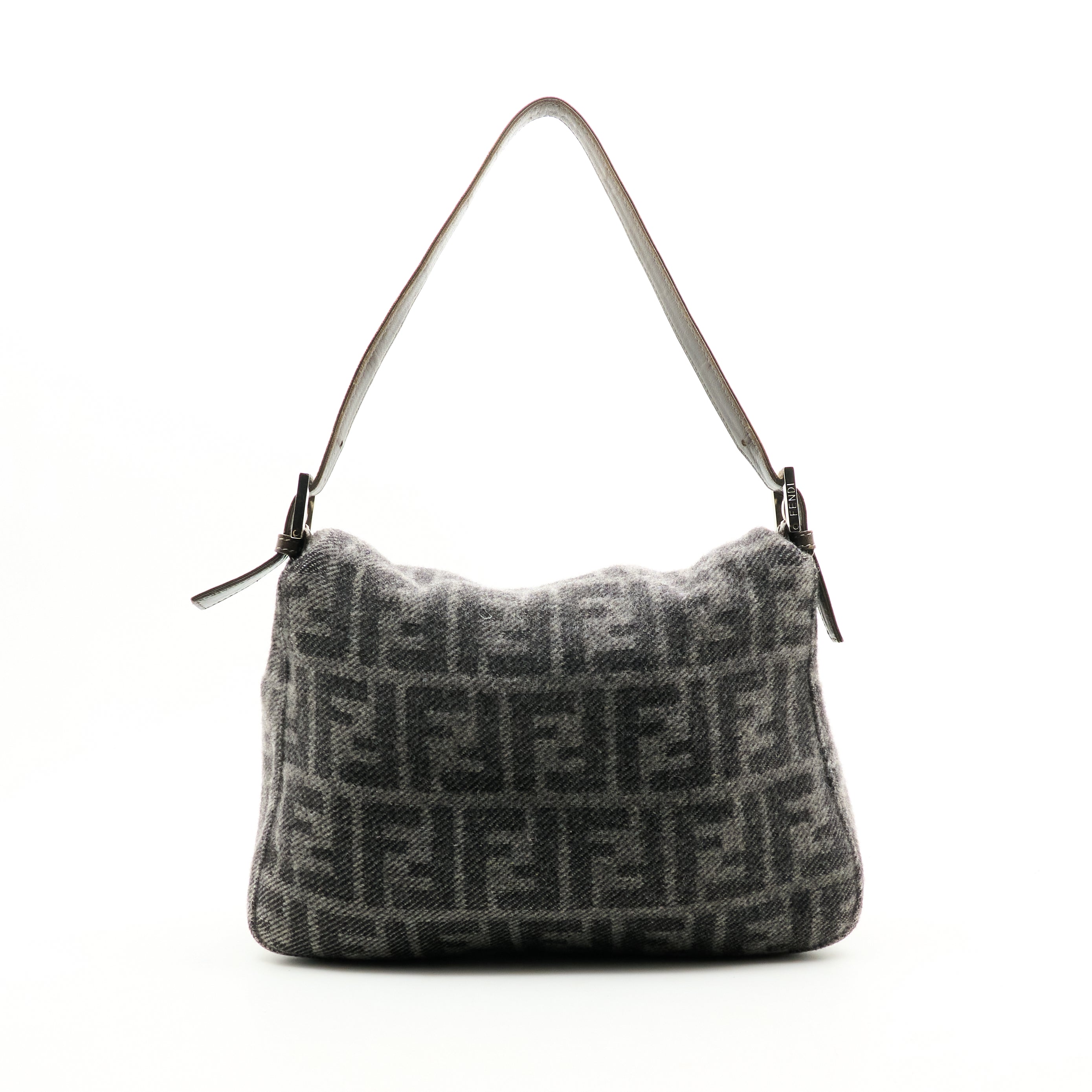 Fendi Zucca Wool Shoulder Bag