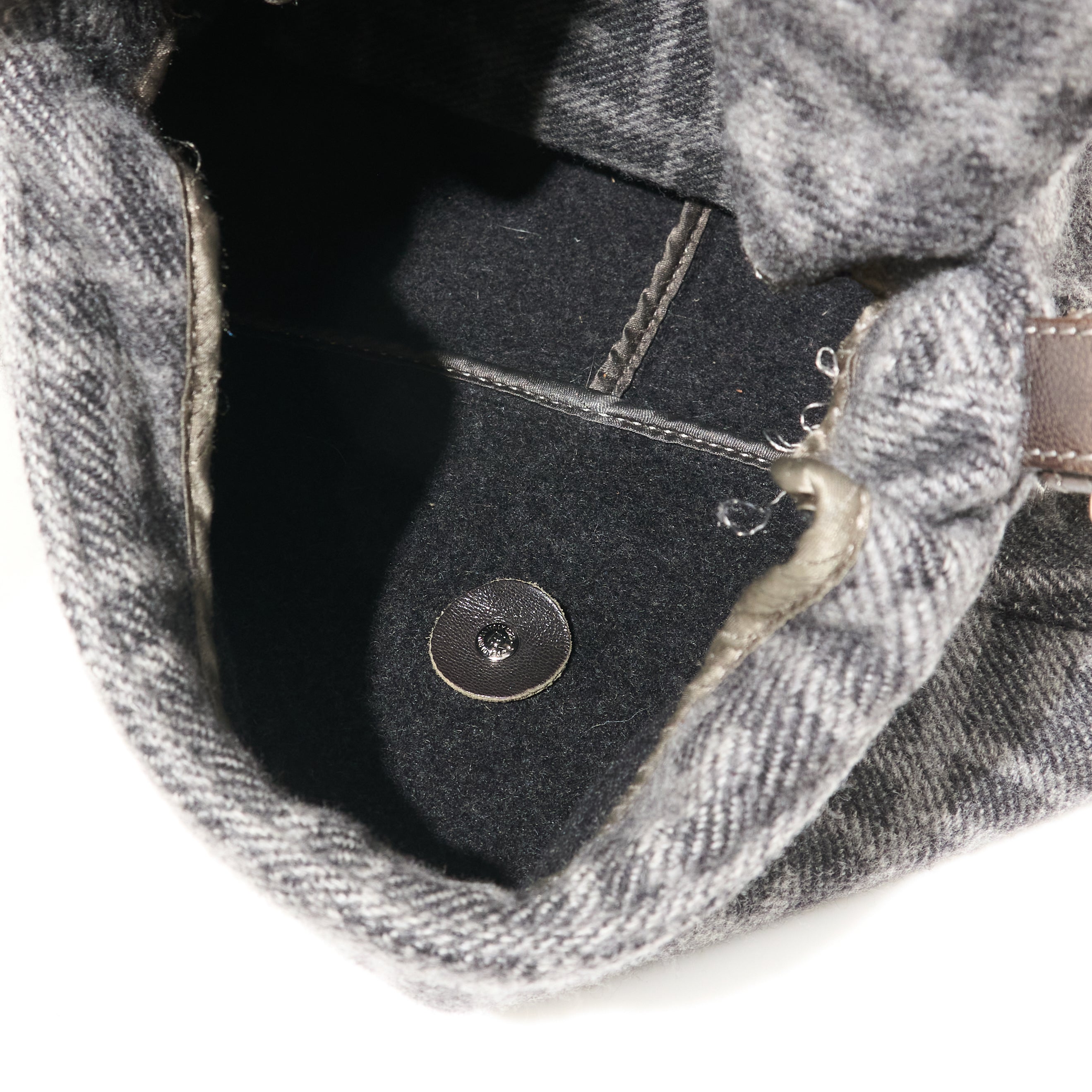 Fendi Zucca Wool Shoulder Bag