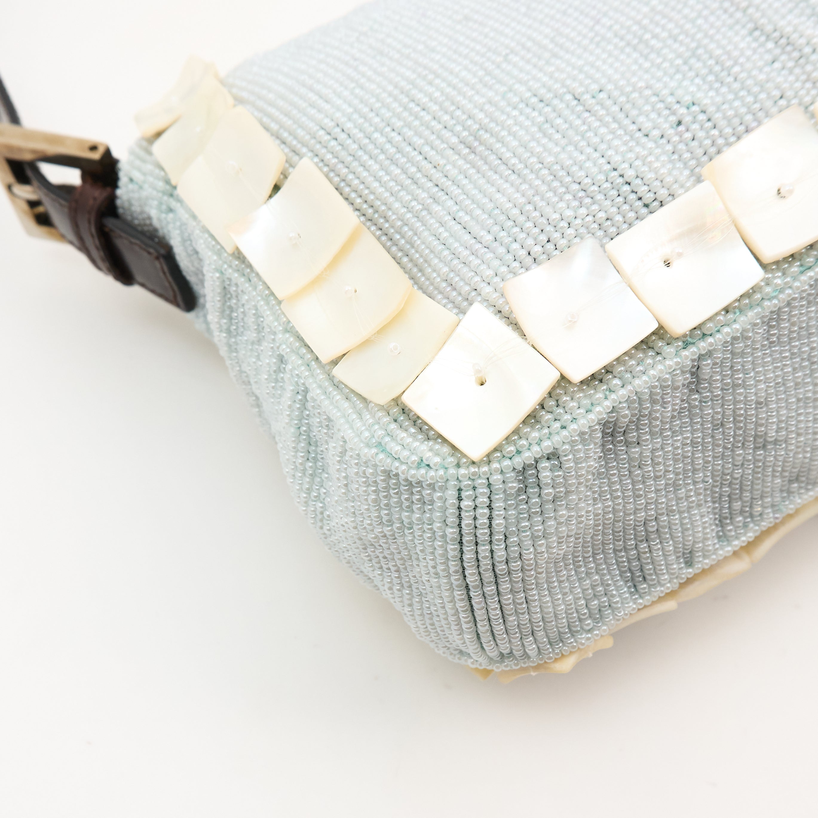Fendi Beaded Pearl Baguette Bag