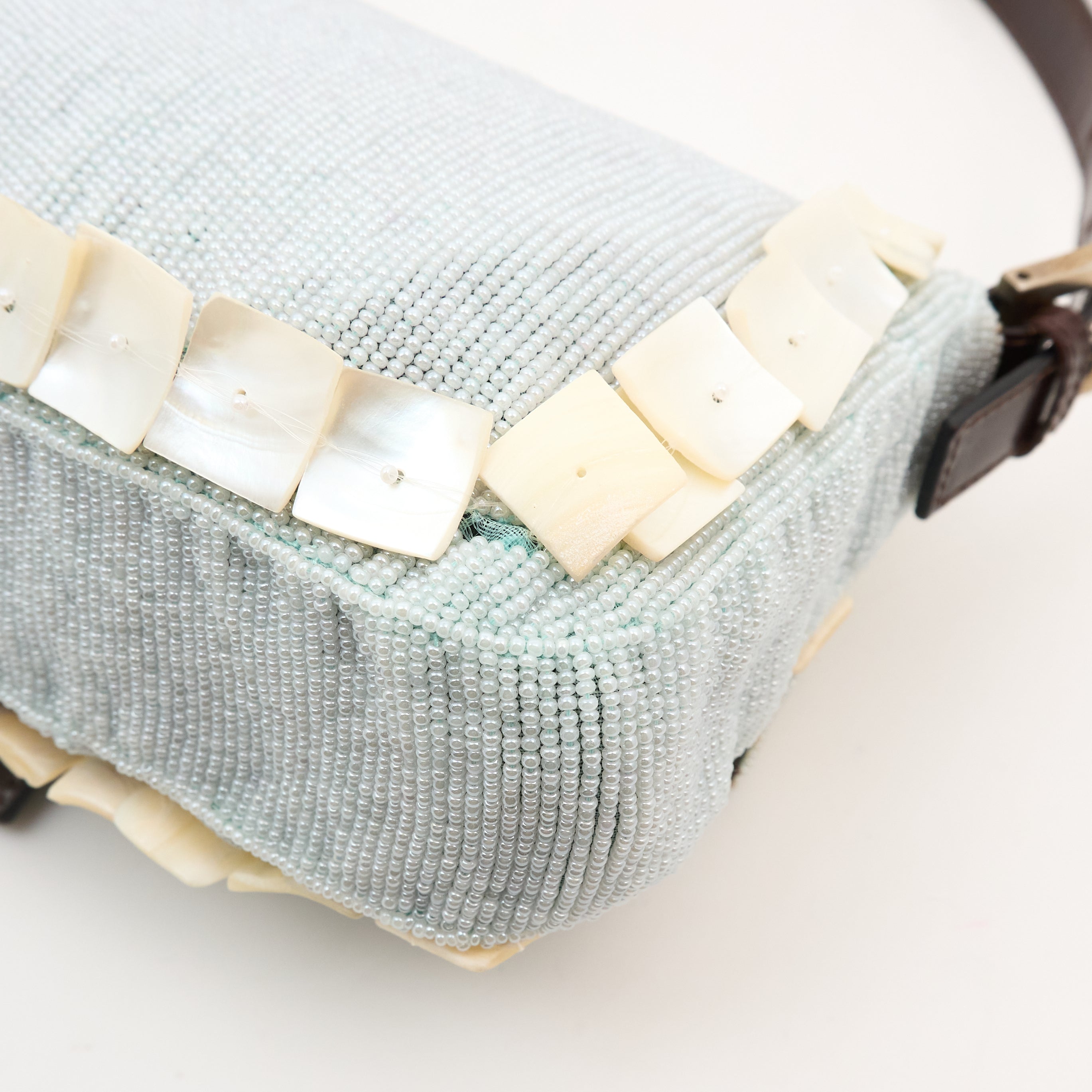 Fendi Beaded Pearl Baguette Bag