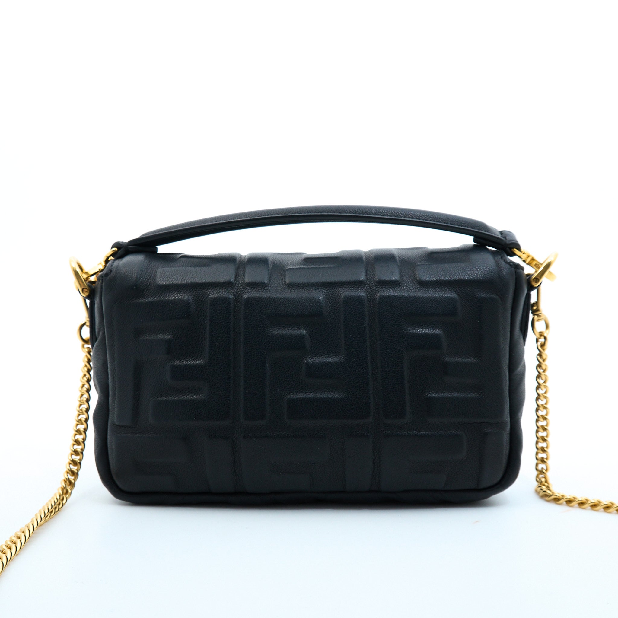 Fendi Black Mini Baguette Bag