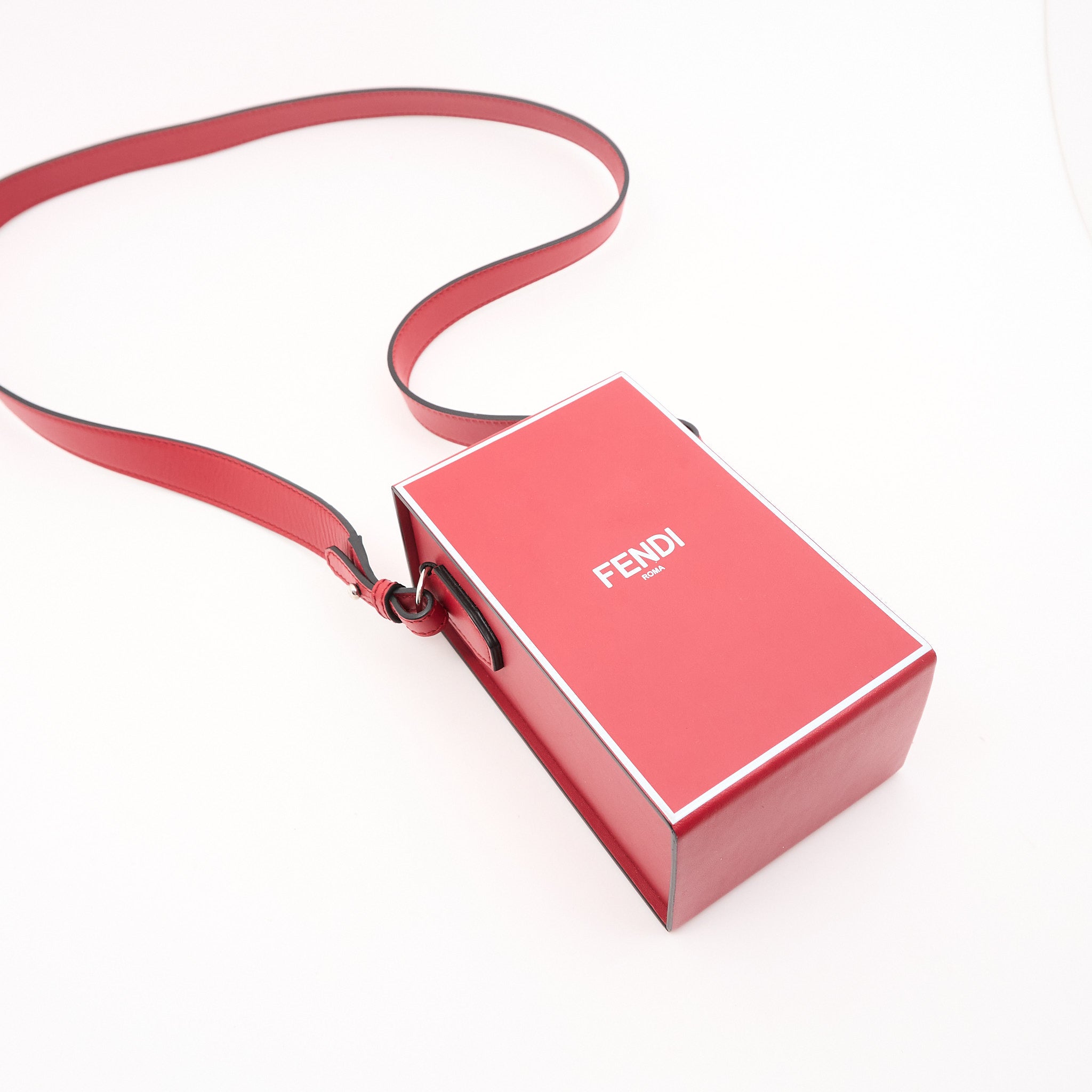 Fendi Dark Red Box Bag