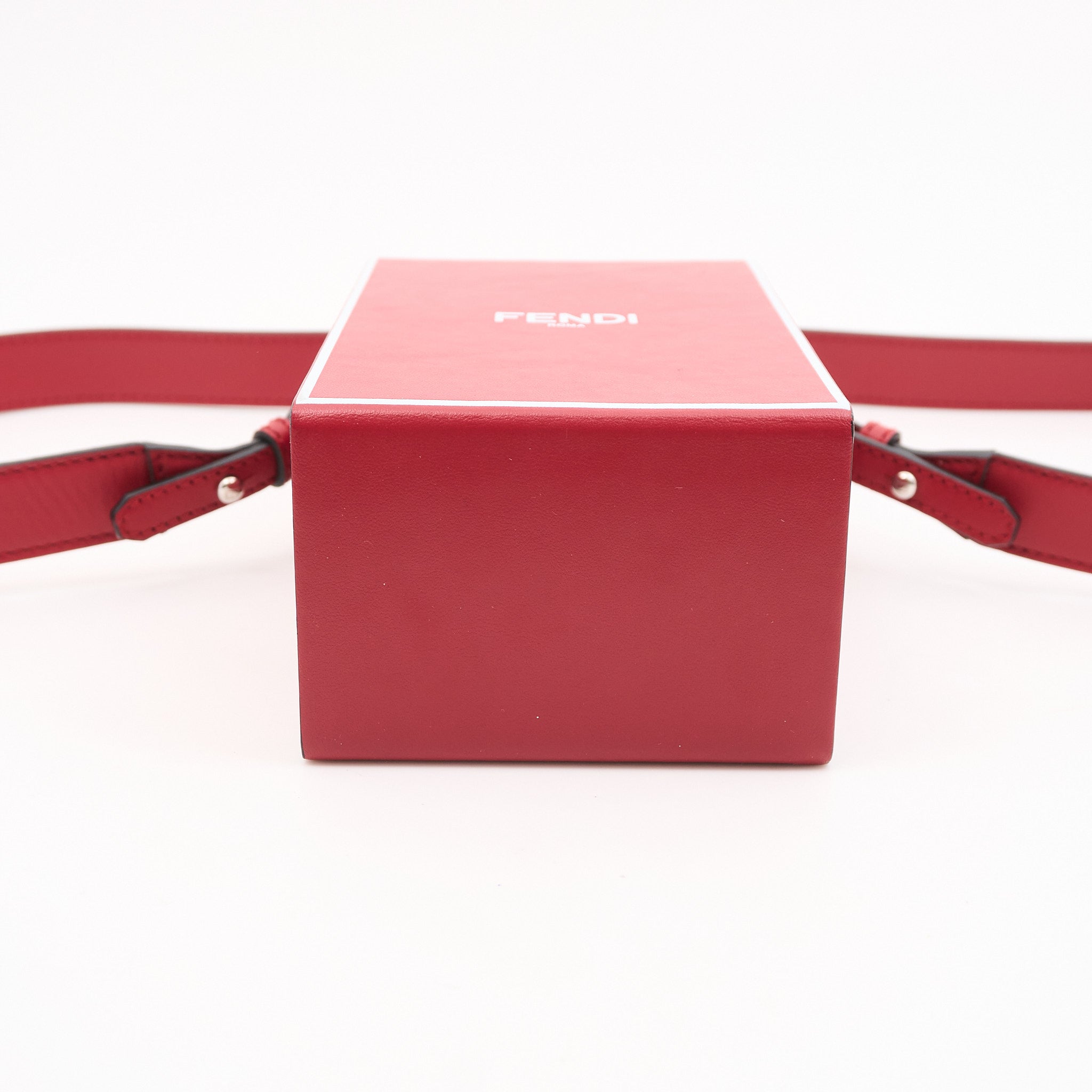 Fendi Dark Red Box Bag