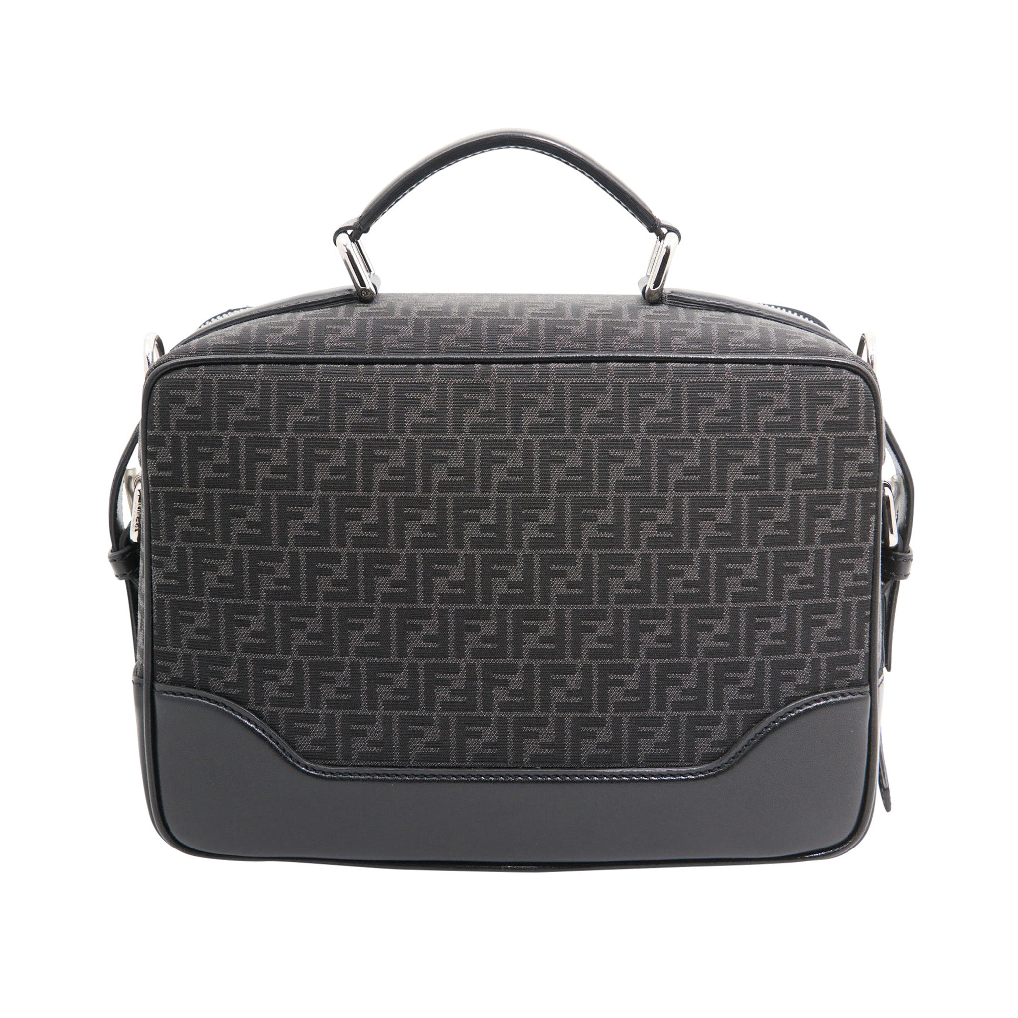 Fendi Canvas Monogram Pattern Work Bag in Black Monogram SHW