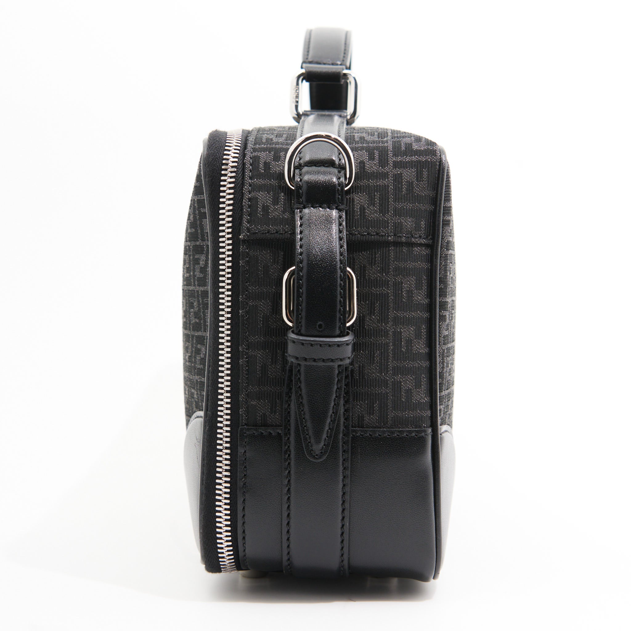 Fendi Canvas Monogram Pattern Work Bag in Black Monogram SHW