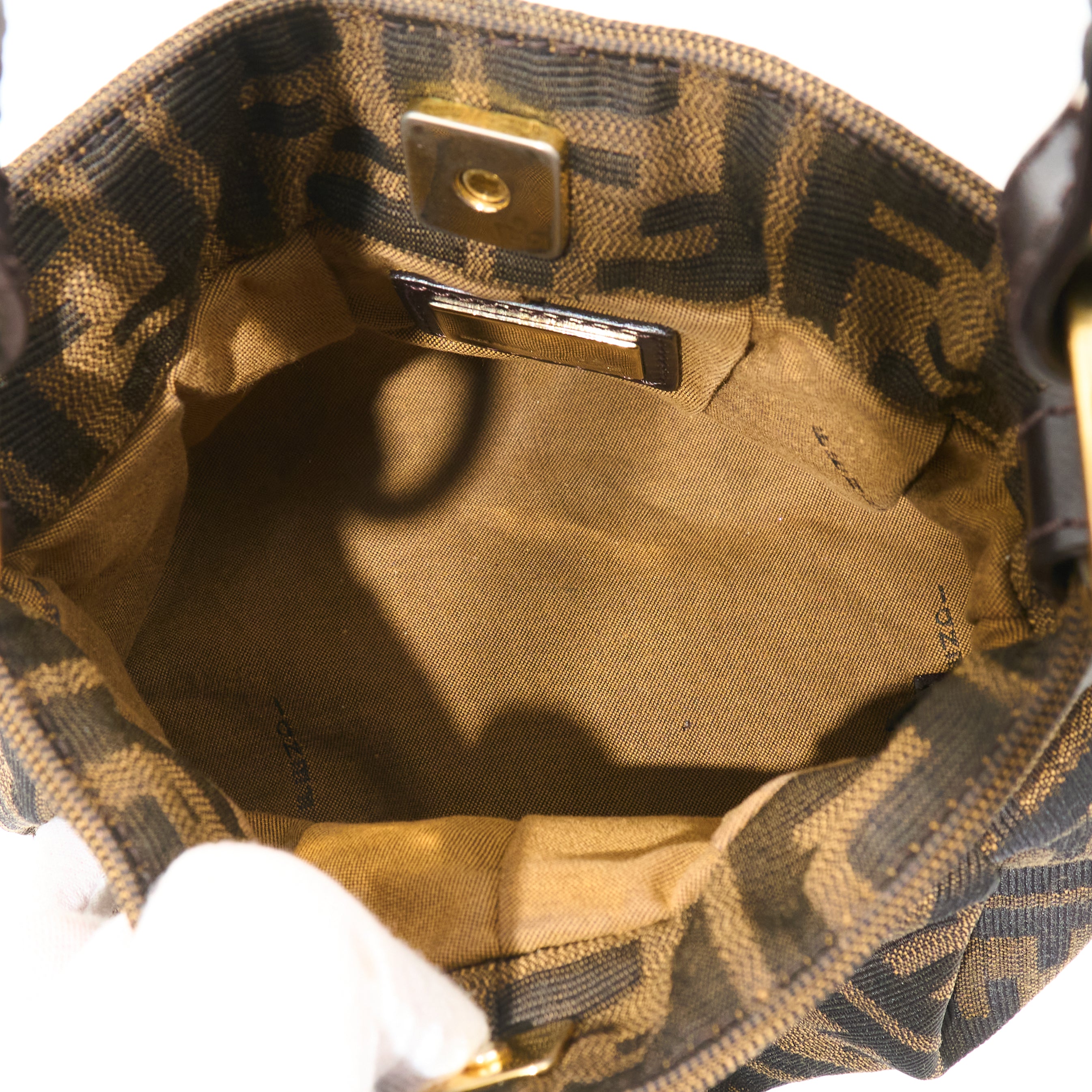 Fendi Mini Chef Handle Zucca Hobo Bag