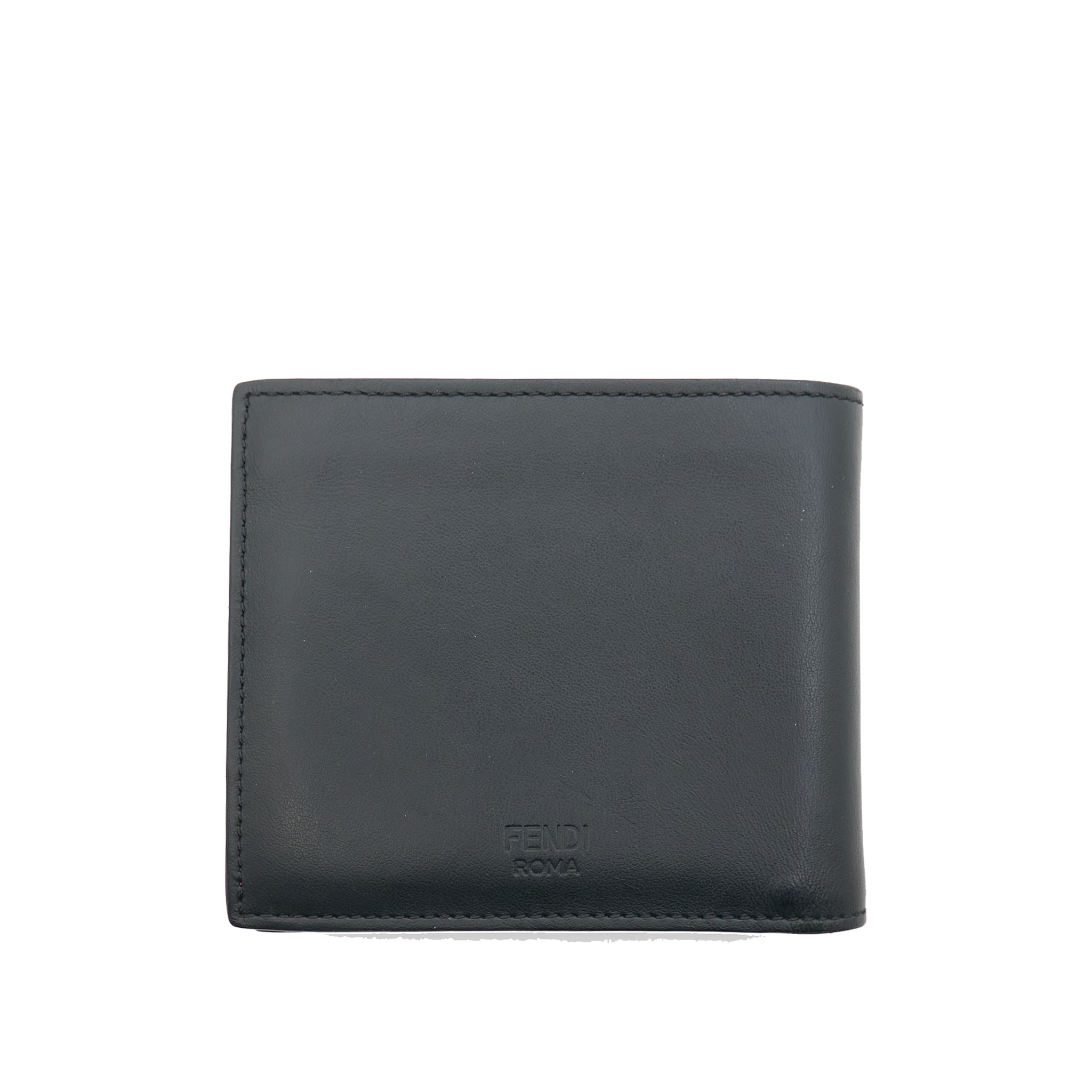 Fendi Monster Fold Wallet in Black Leather