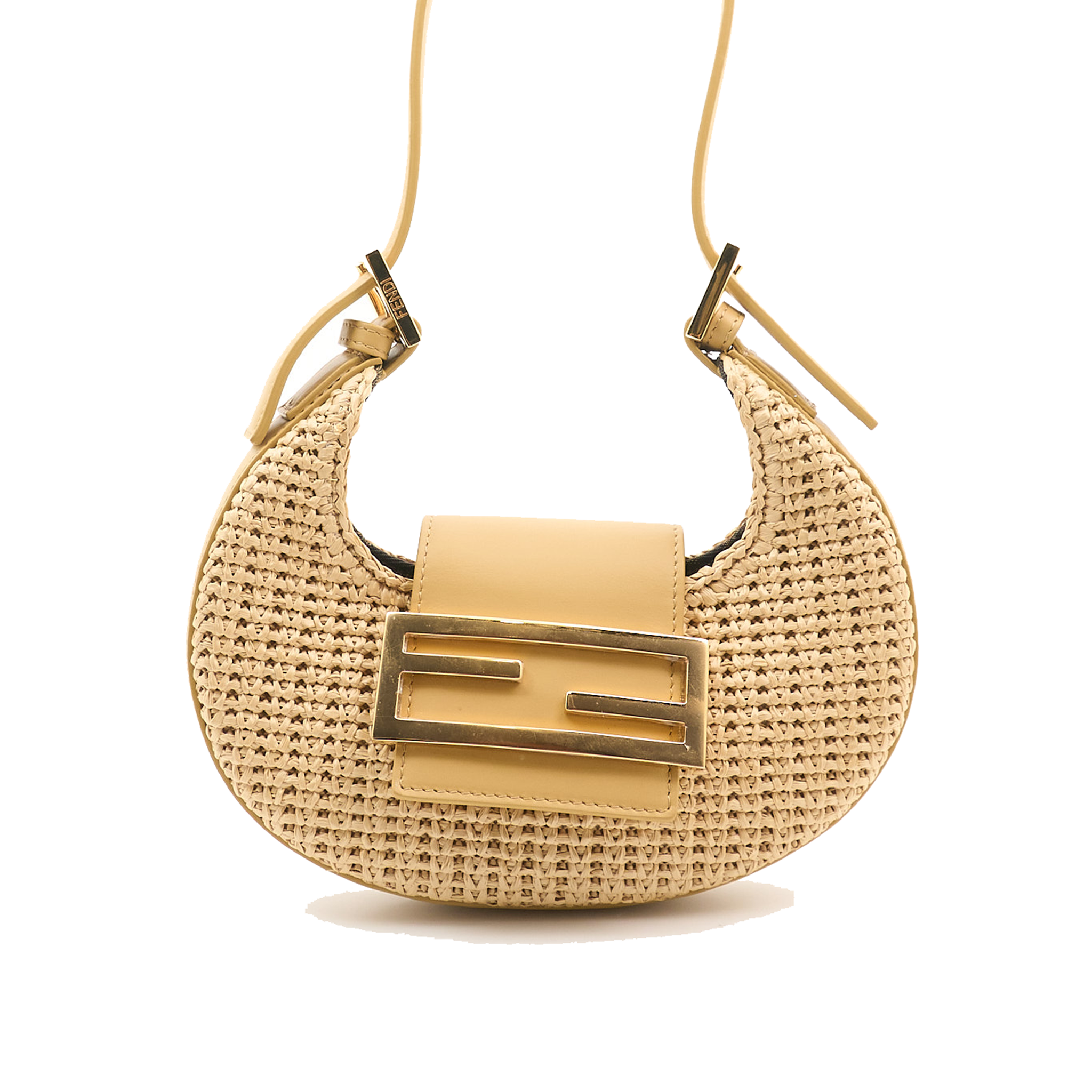 Fendi Raffia Mini Cookie Bag