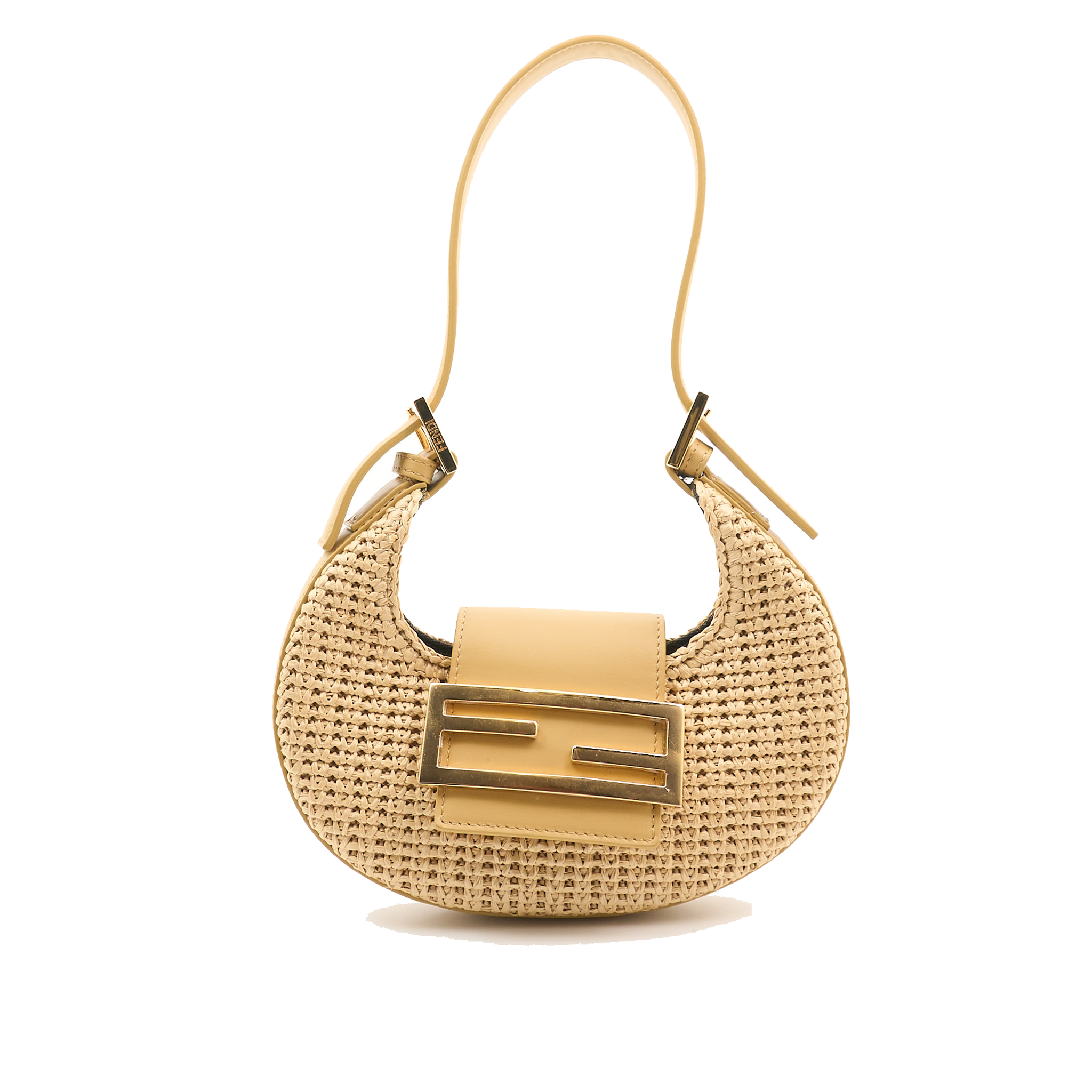 Fendi Raffia Mini Cookie Bag