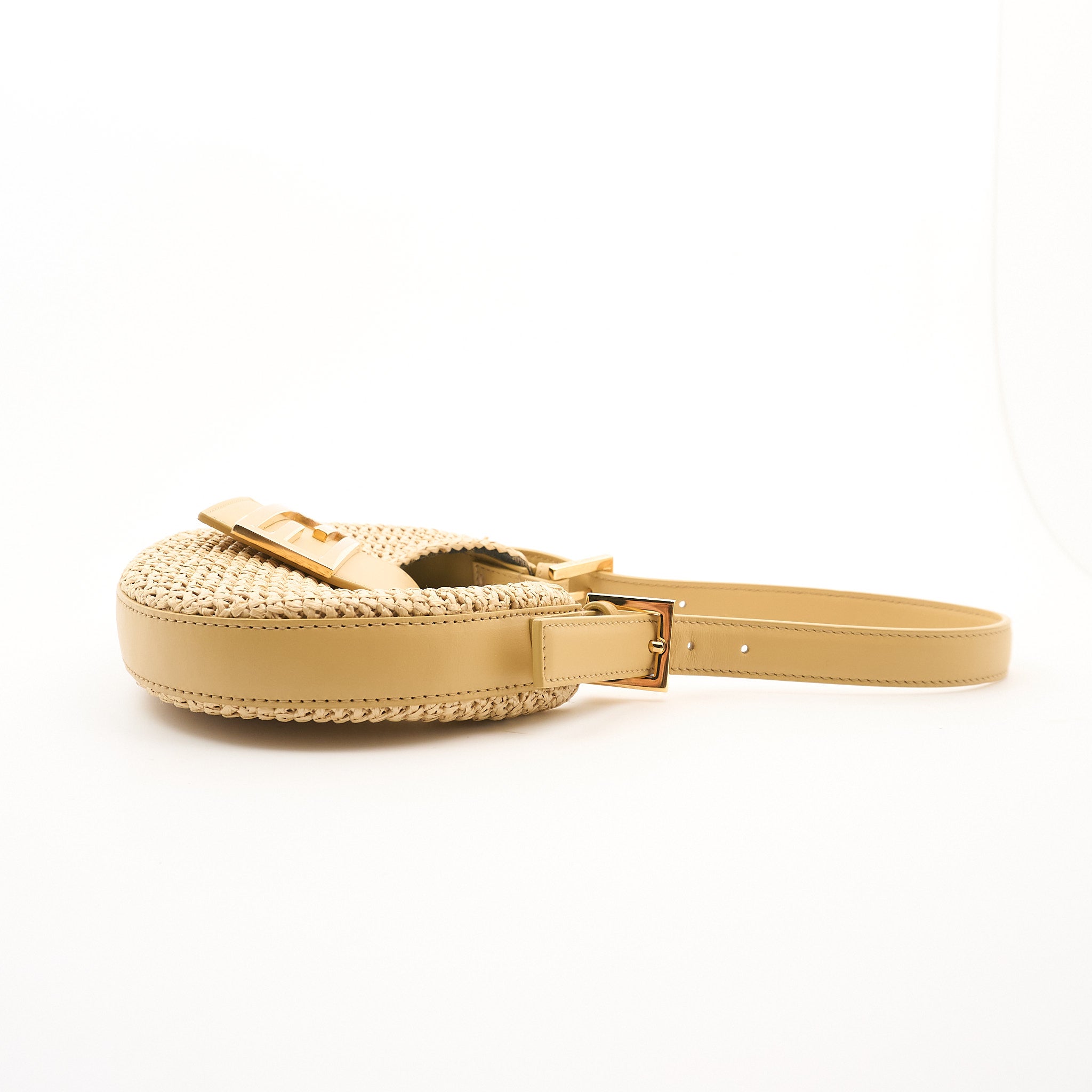 Fendi Raffia Mini Cookie Bag