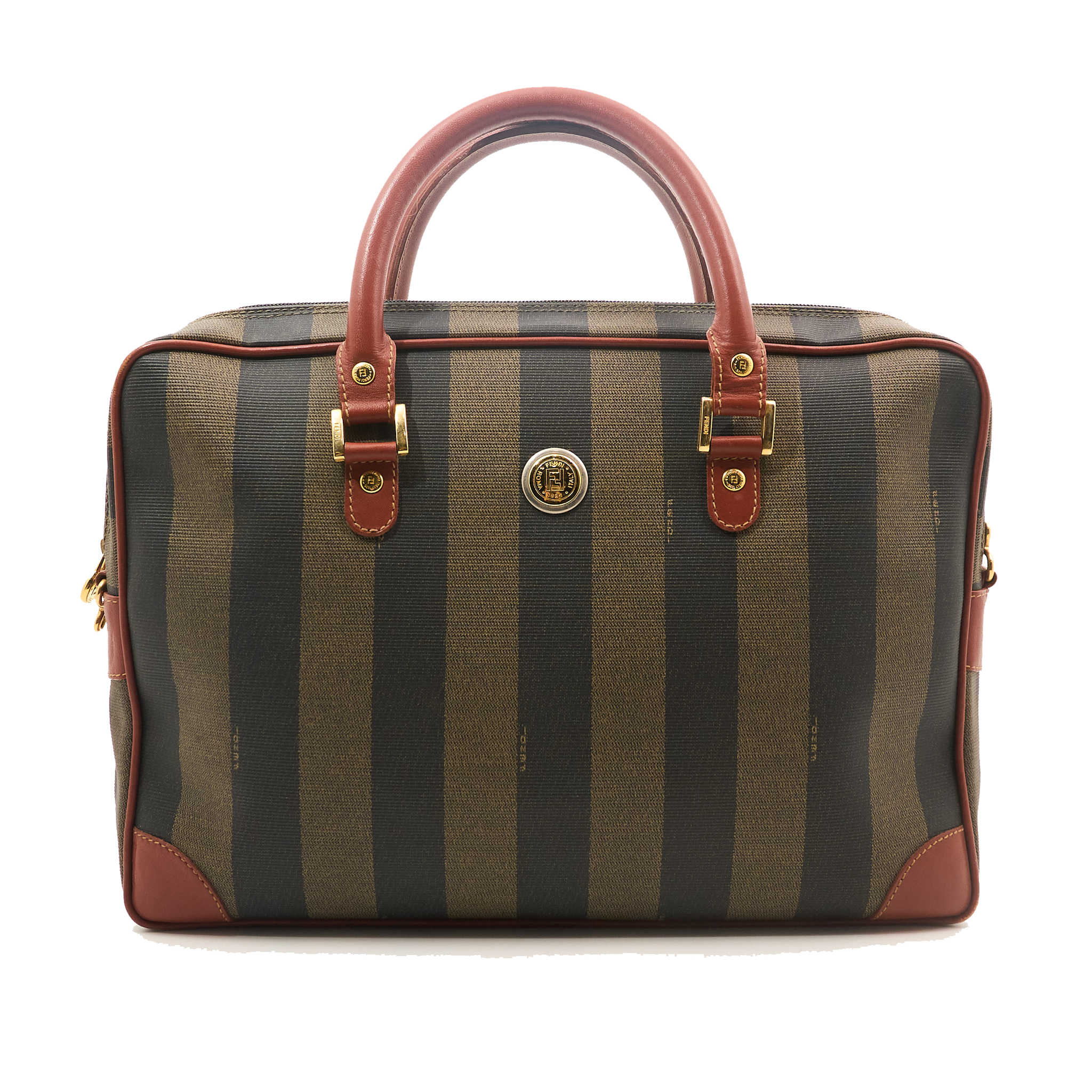Fendi Pecan Brief Case