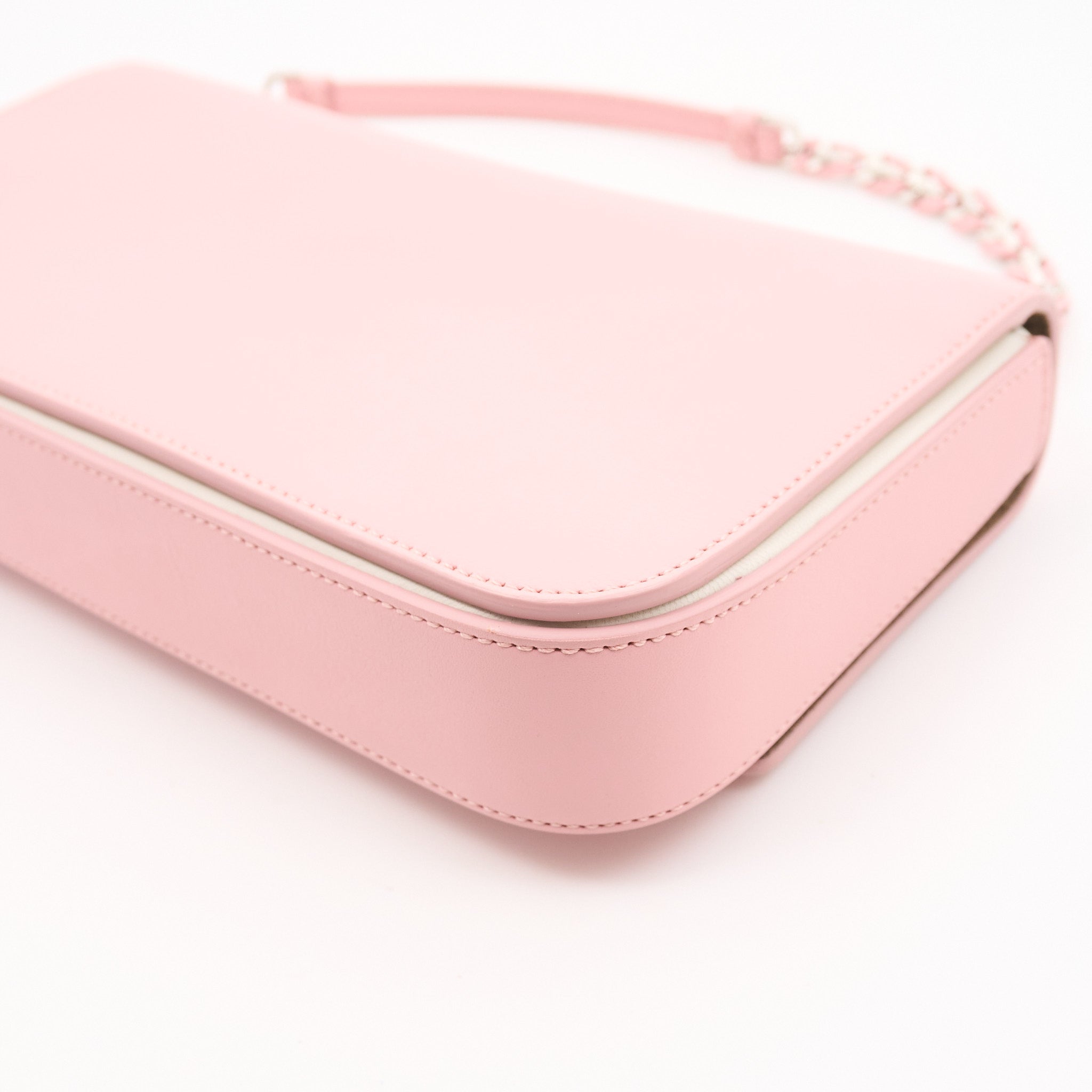 Fendi Pink Leather 3 Baguette Crossbody Bag