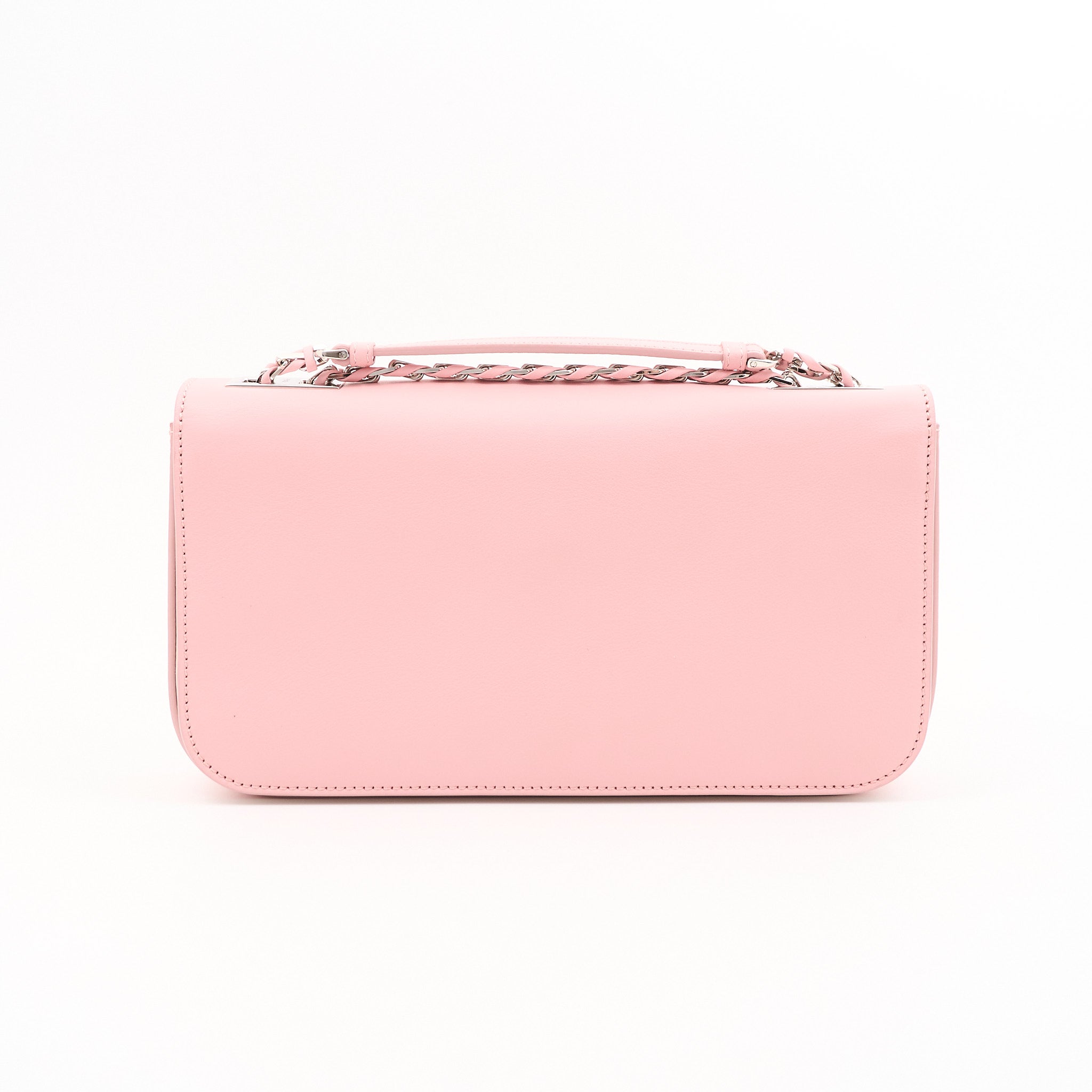 Fendi Pink Leather 3 Baguette Crossbody Bag