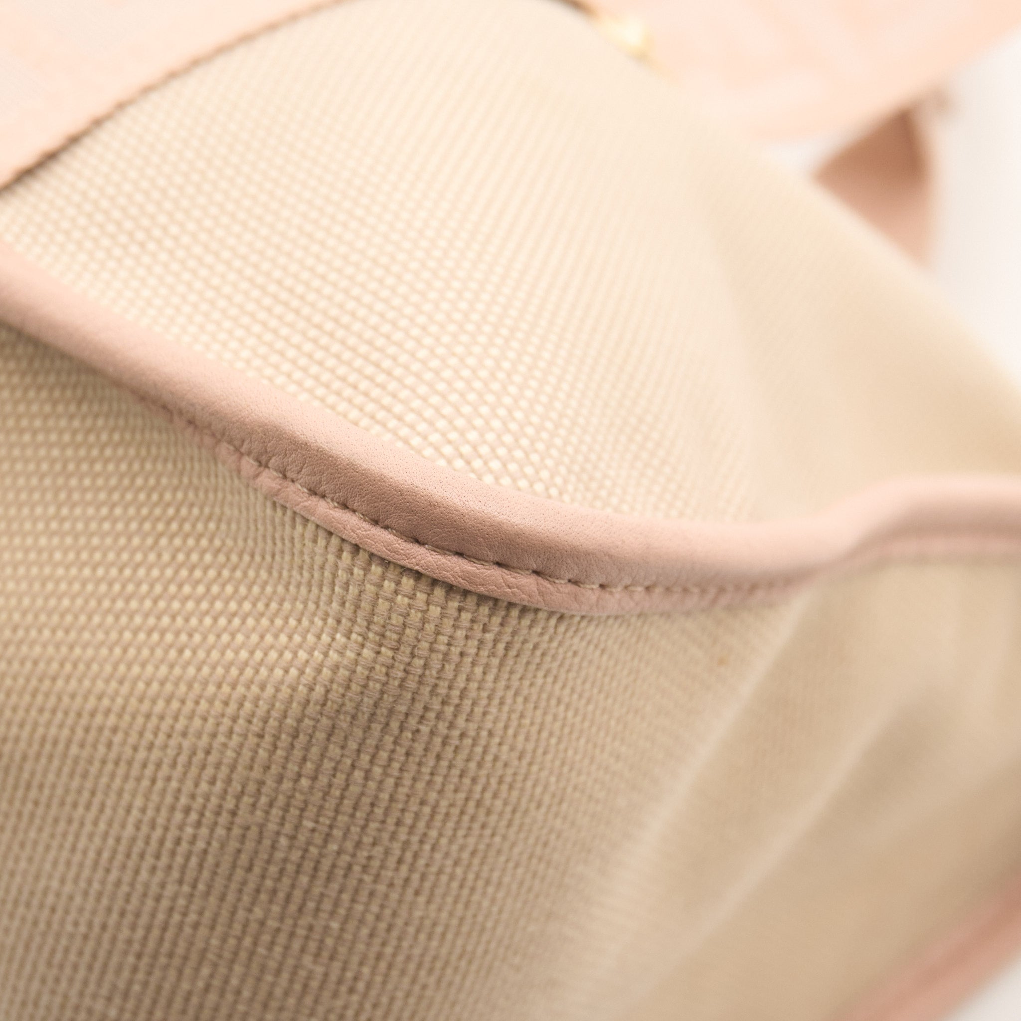 Fendi Canvas Beige & Pink Small Duffle Bag