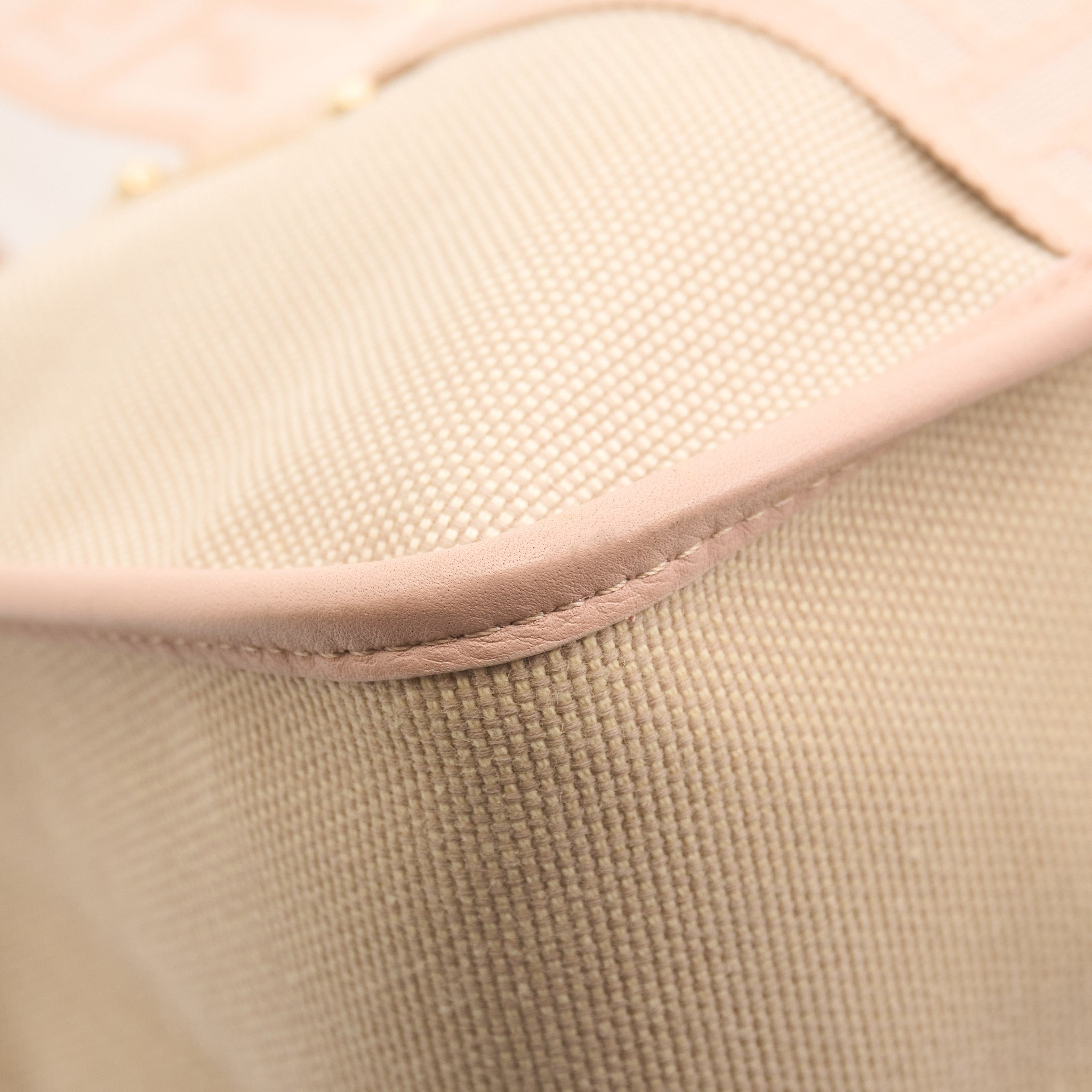Fendi Canvas Beige & Pink Small Duffle Bag