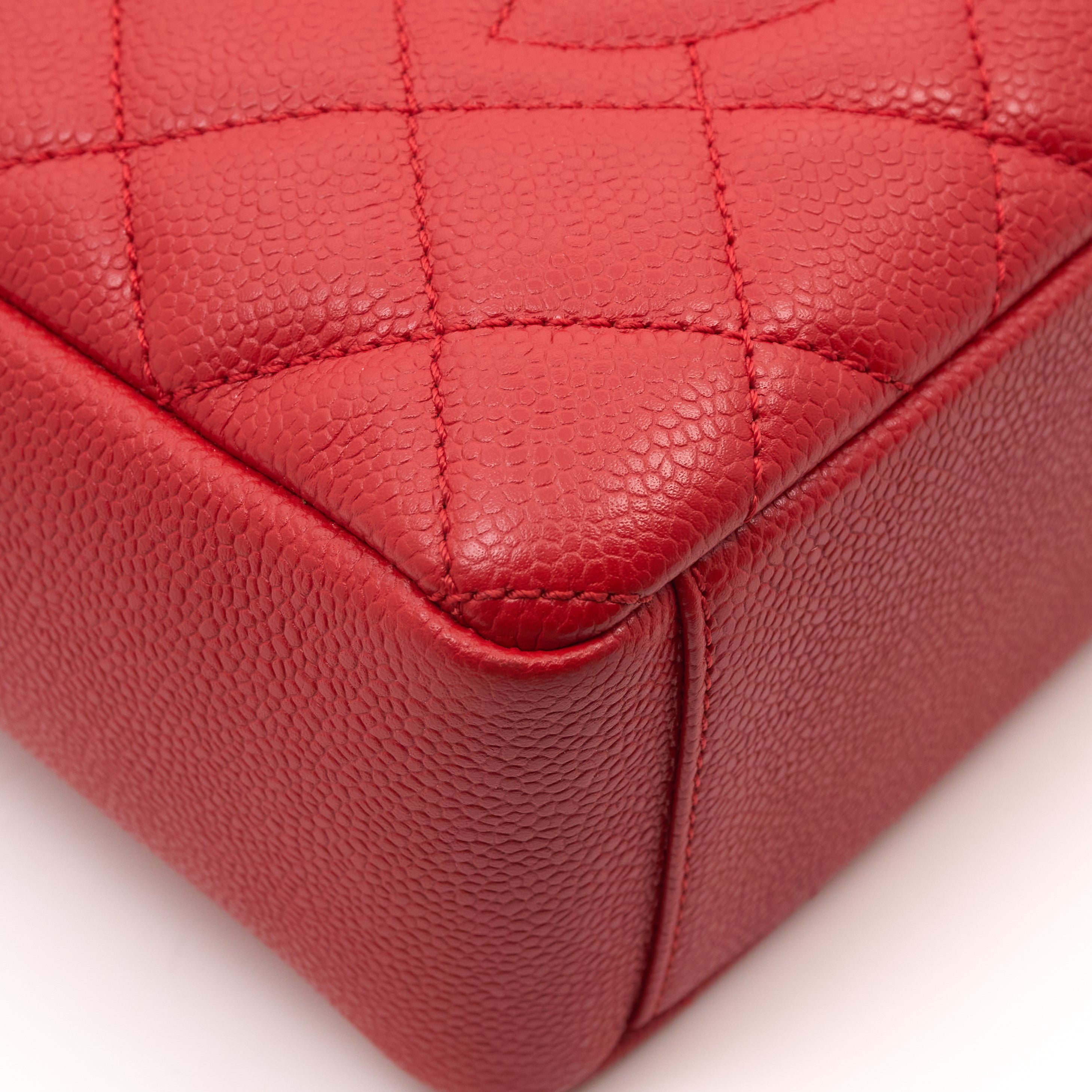 Chanel Red Caviar GST Tote SHW