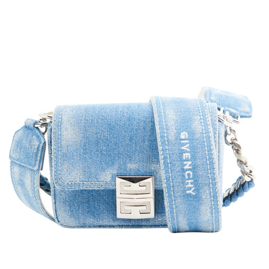 Givenchy Denim 4G Handbag in Blue Denim