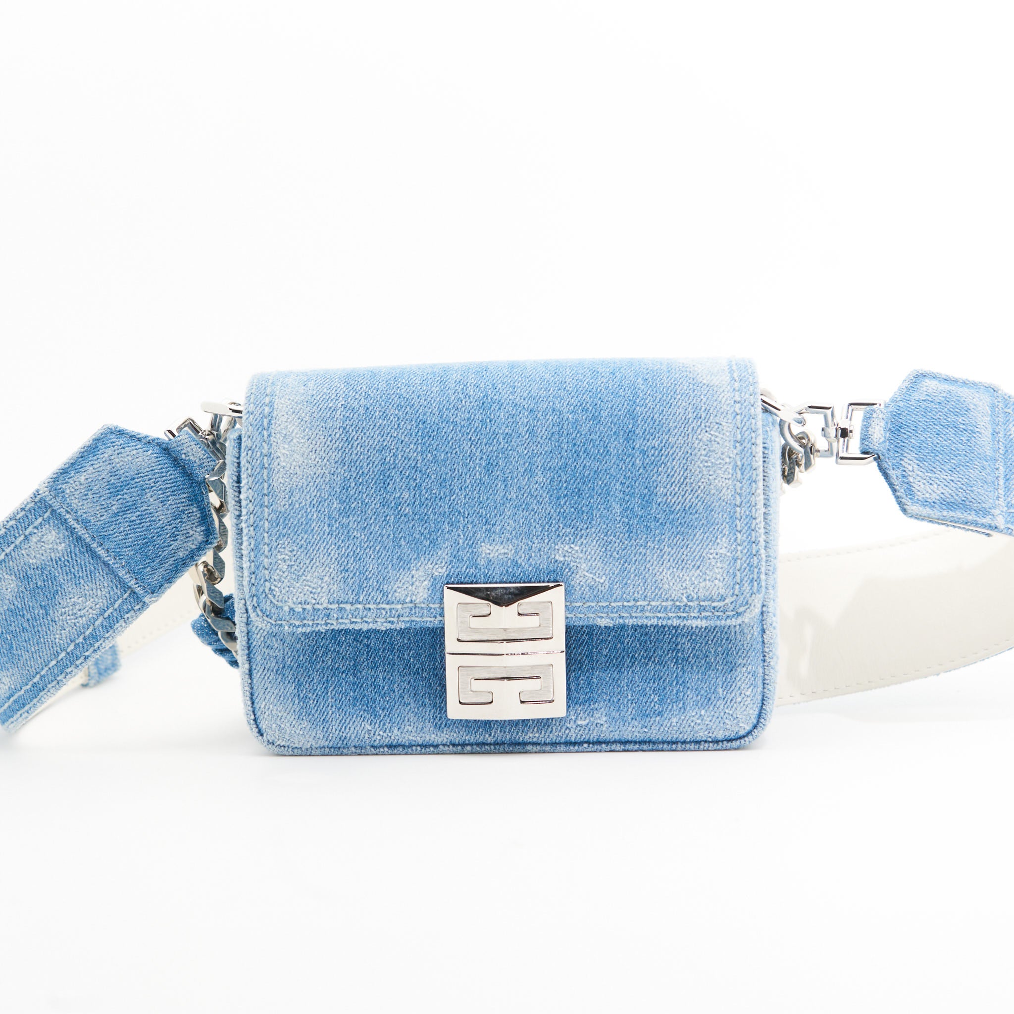 Givenchy Denim 4G Handbag in Blue Denim