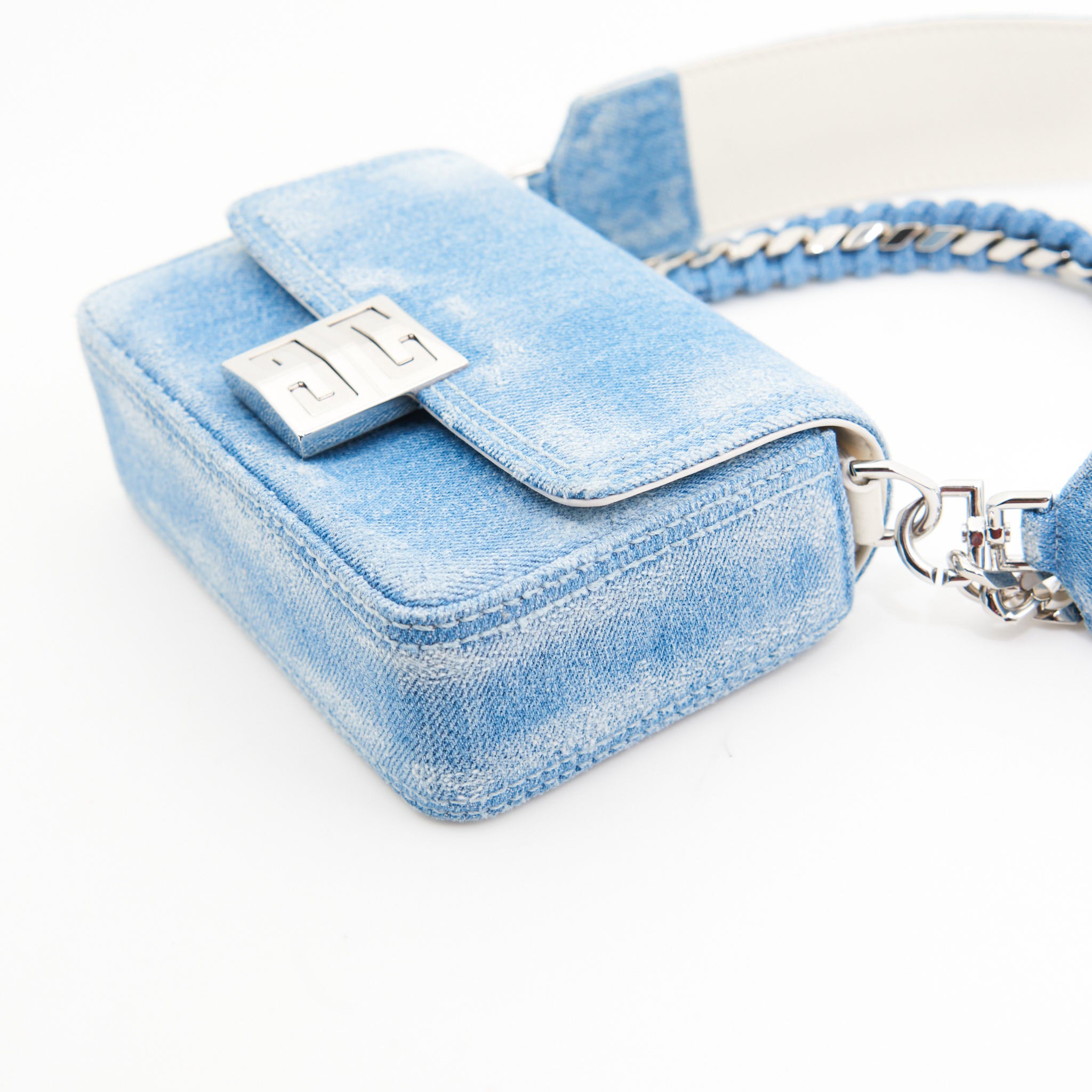Givenchy Denim 4G Handbag in Blue Denim