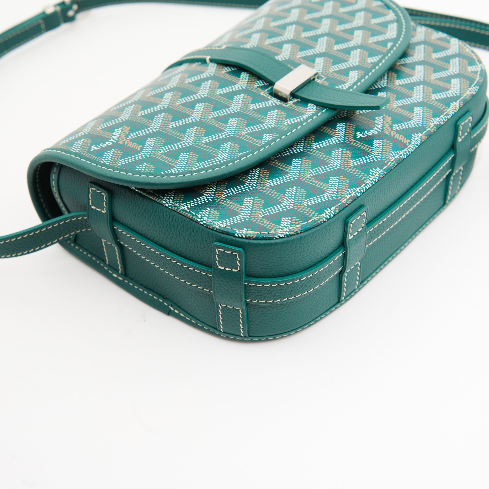 Goyard Belvedere Green Handbag