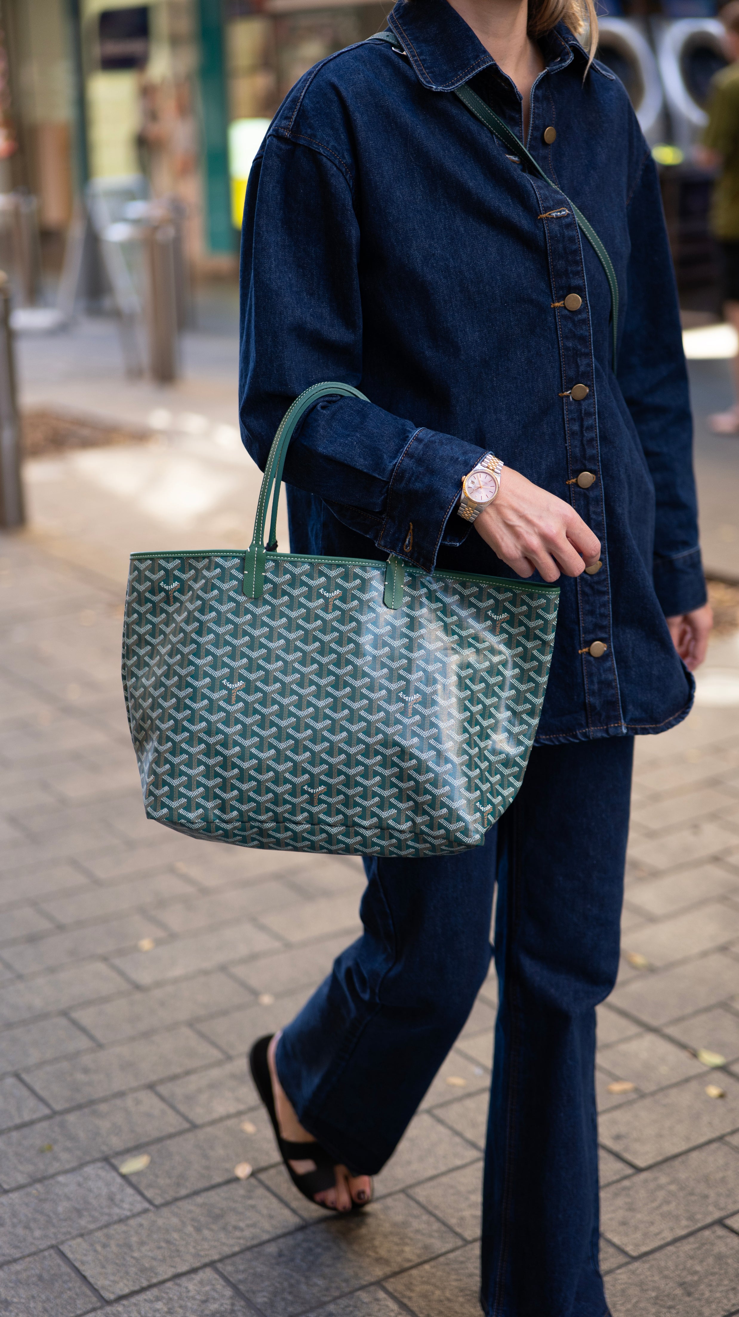 Goyard Saint Louis Vert Green PM Tote