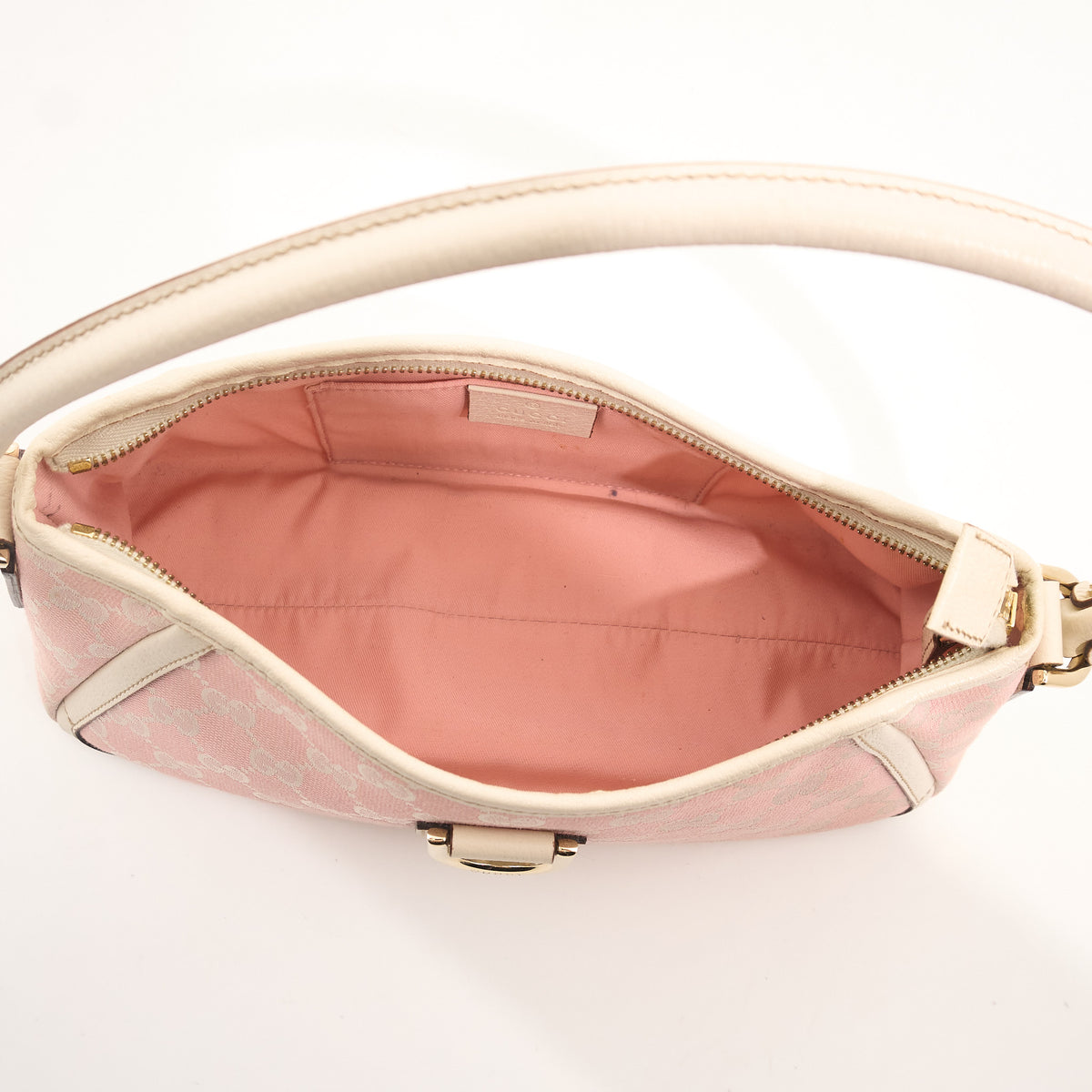 Gucci Pink GG Abbey D Ring Shoulder Bag