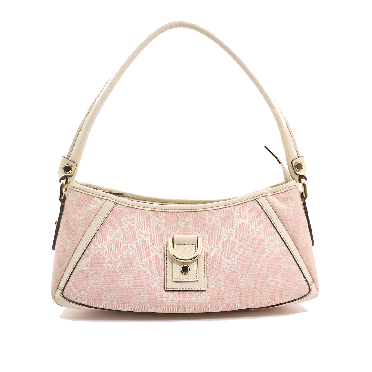 Gucci Pink GG Abbey D Ring Shoulder Bag