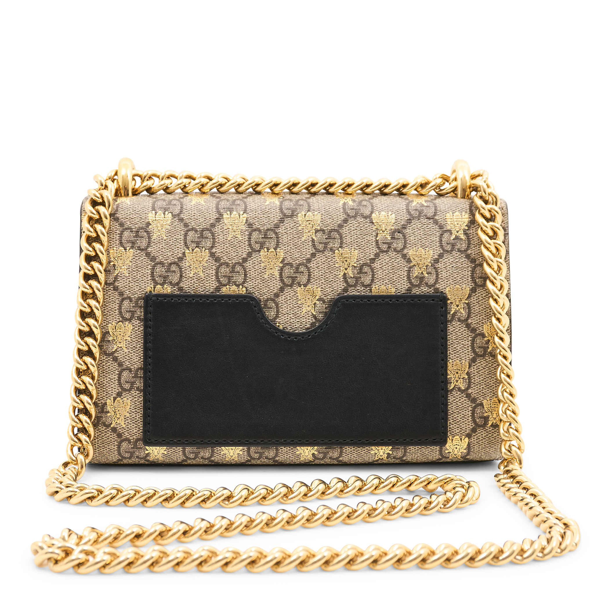 Gucci Padlock GG Supreme Bee Shoulder Bag