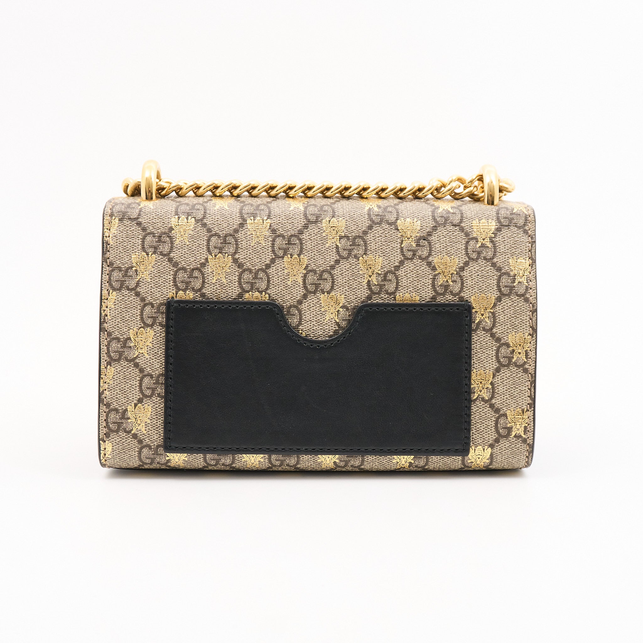 Gucci Padlock GG Supreme Bee Shoulder Bag