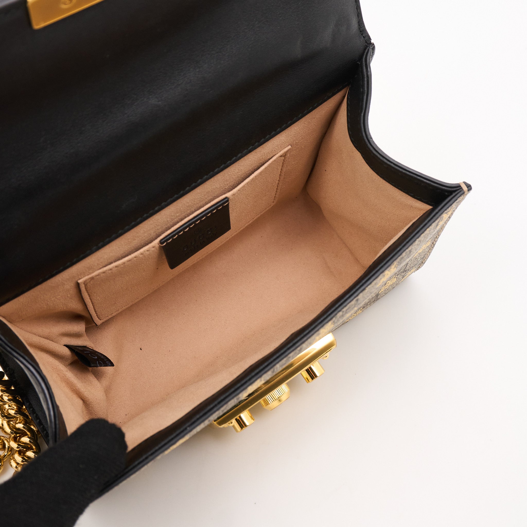 Gucci Padlock GG Supreme Bee Shoulder Bag