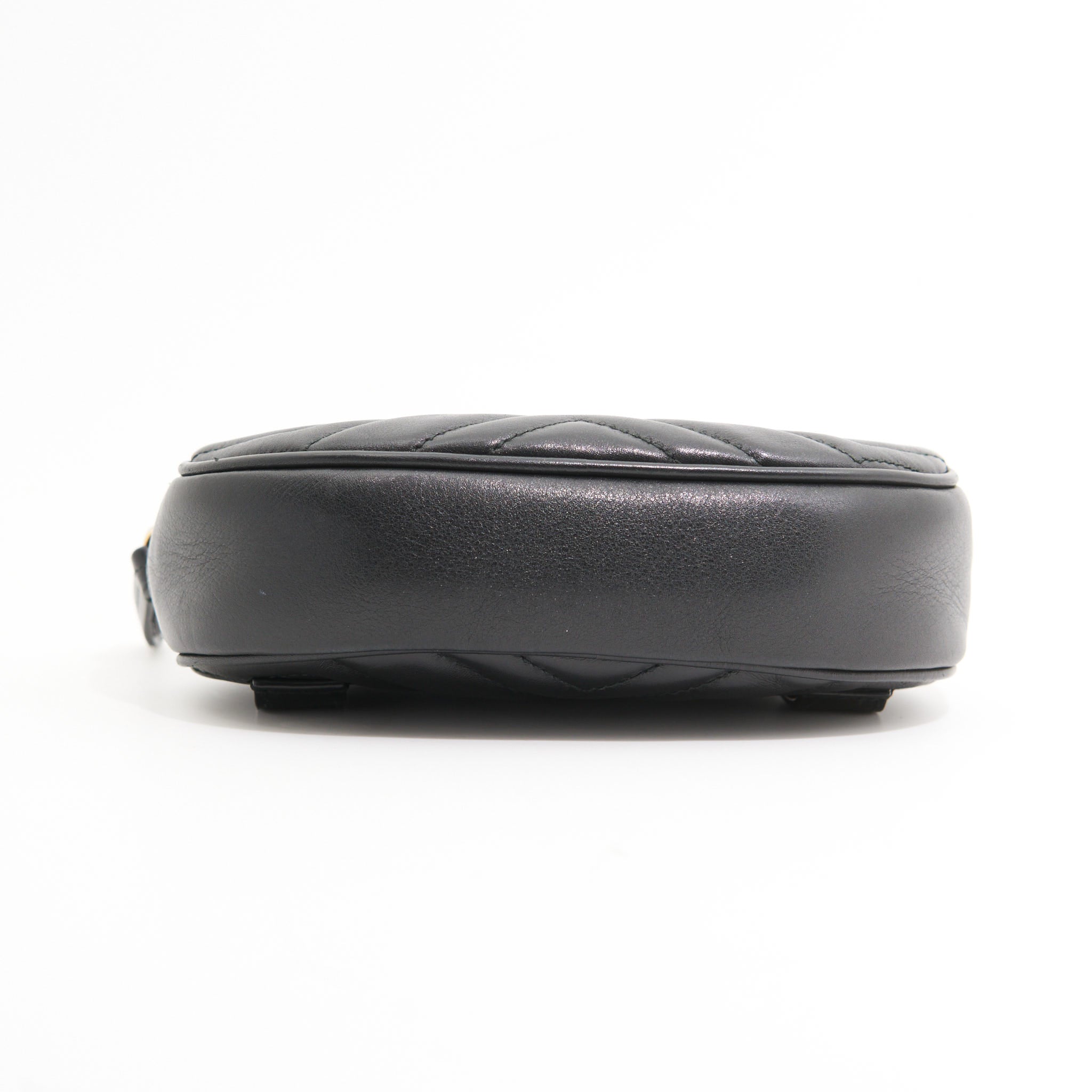 Gucci Black Leather Marmont Belt Bag