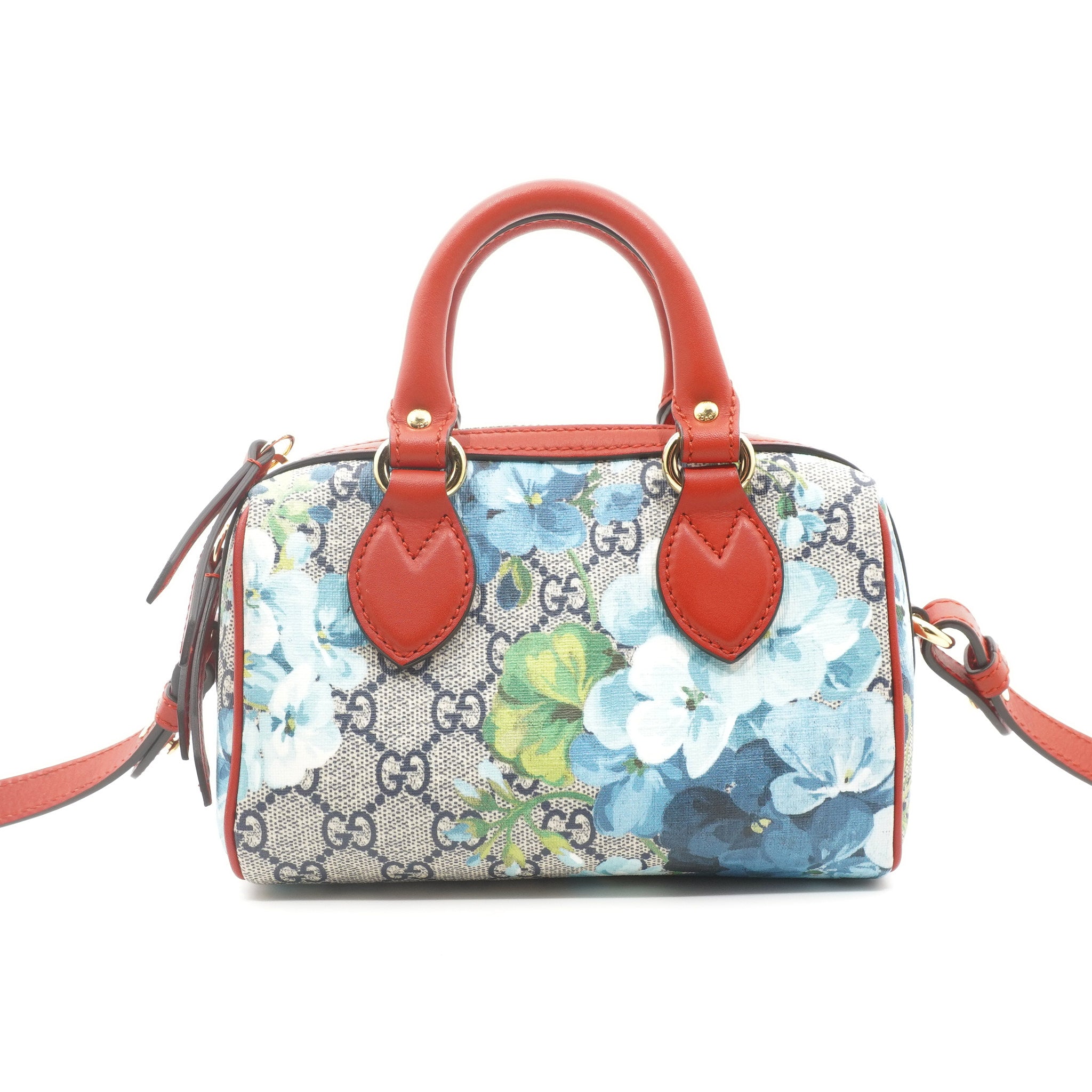 Gucci Mini Blooms Boston Bag Blue