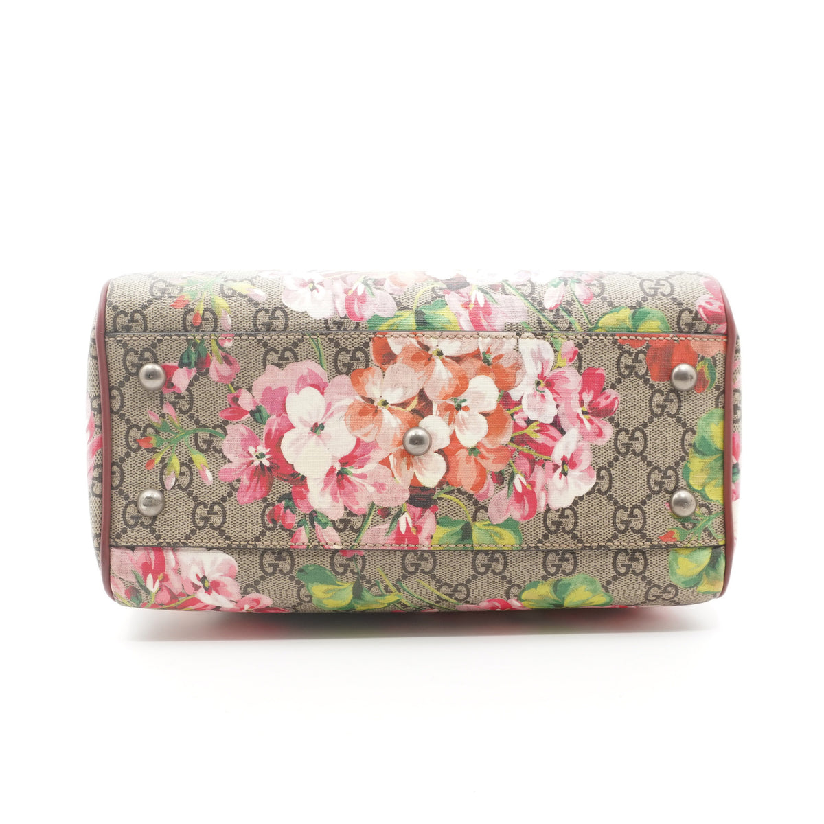 Gucci GG Supreme Blooms Boston Bag Pink