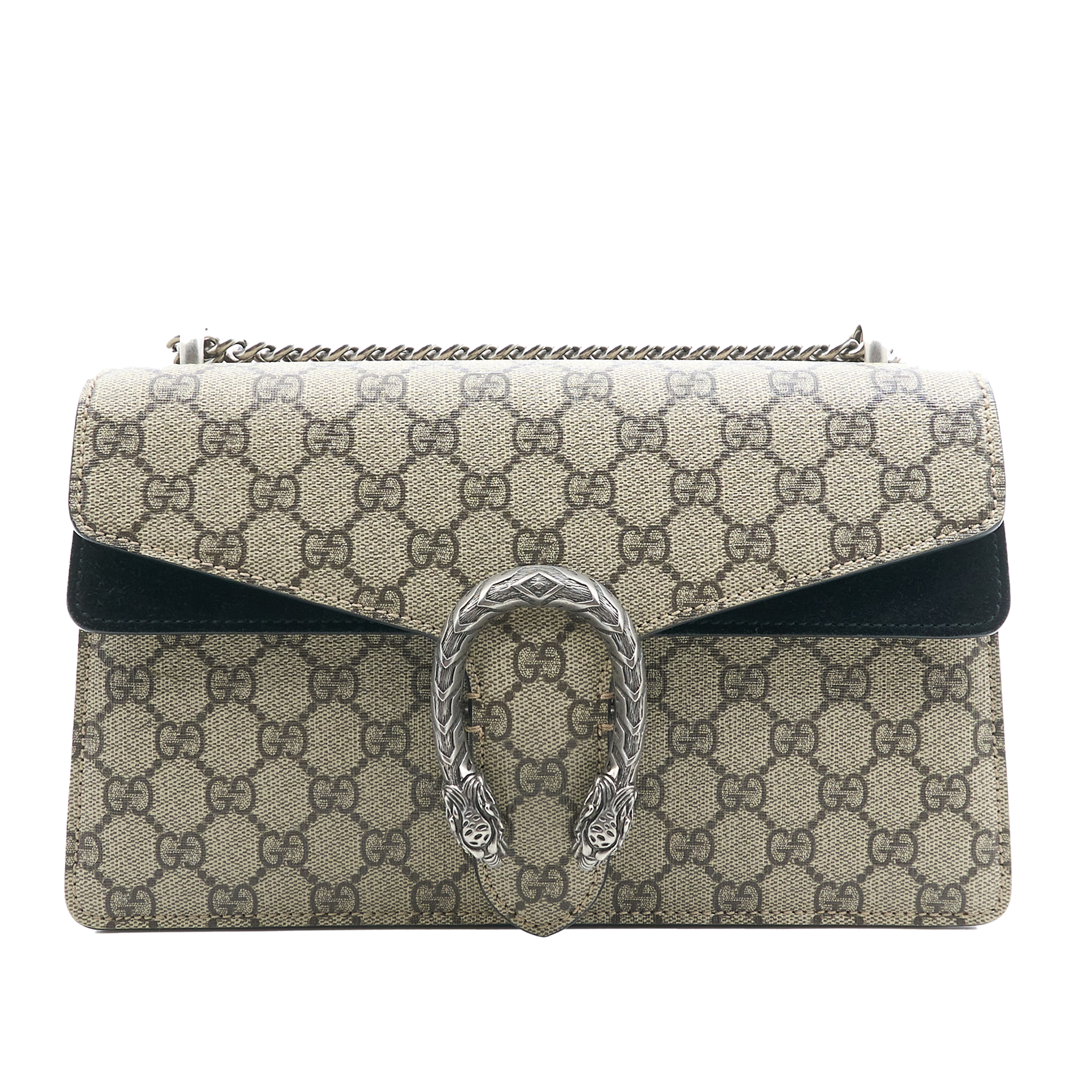 Gucci Dionysus Medium Black Suede Shoulder Bag