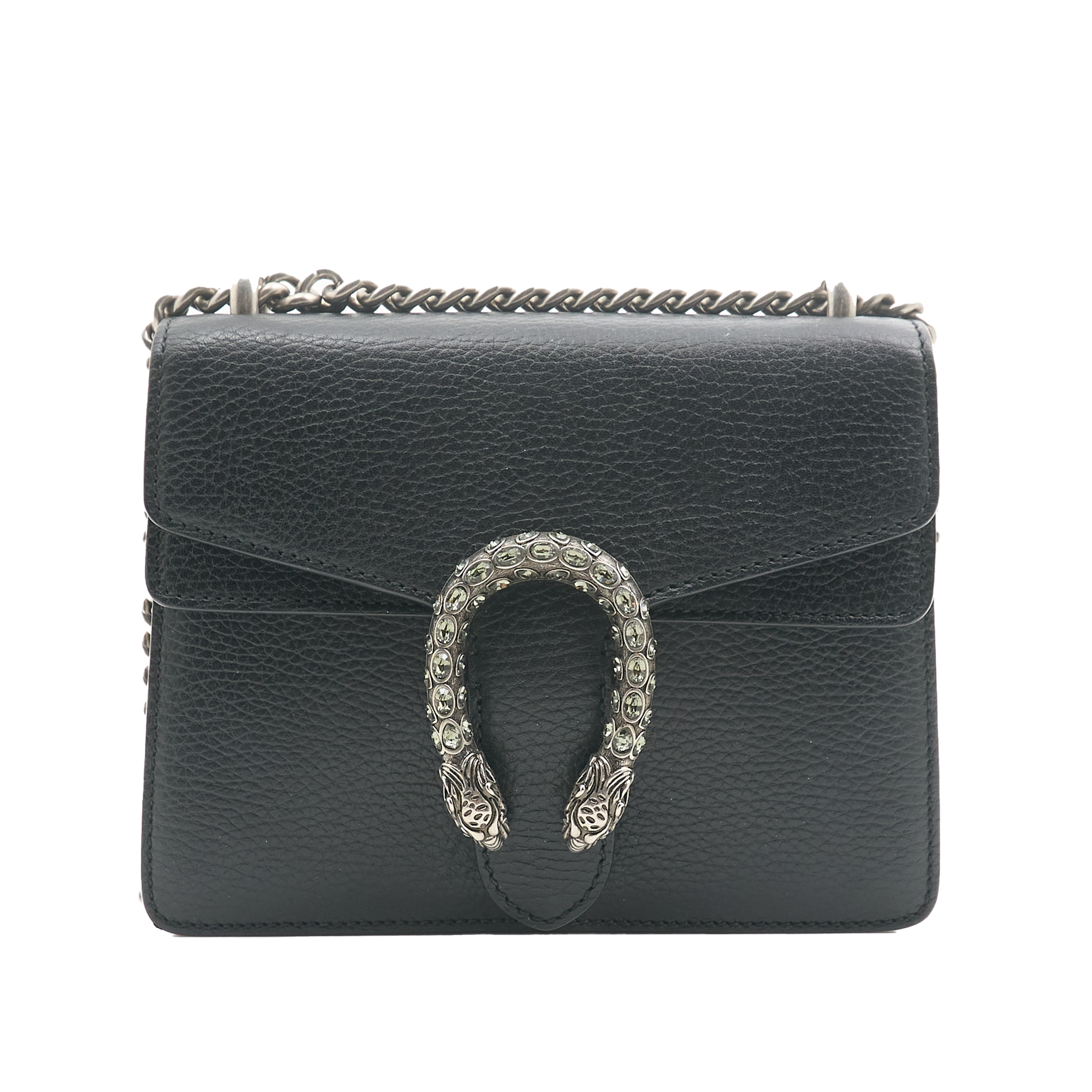 Gucci Dionysus Small Black Leather Bag