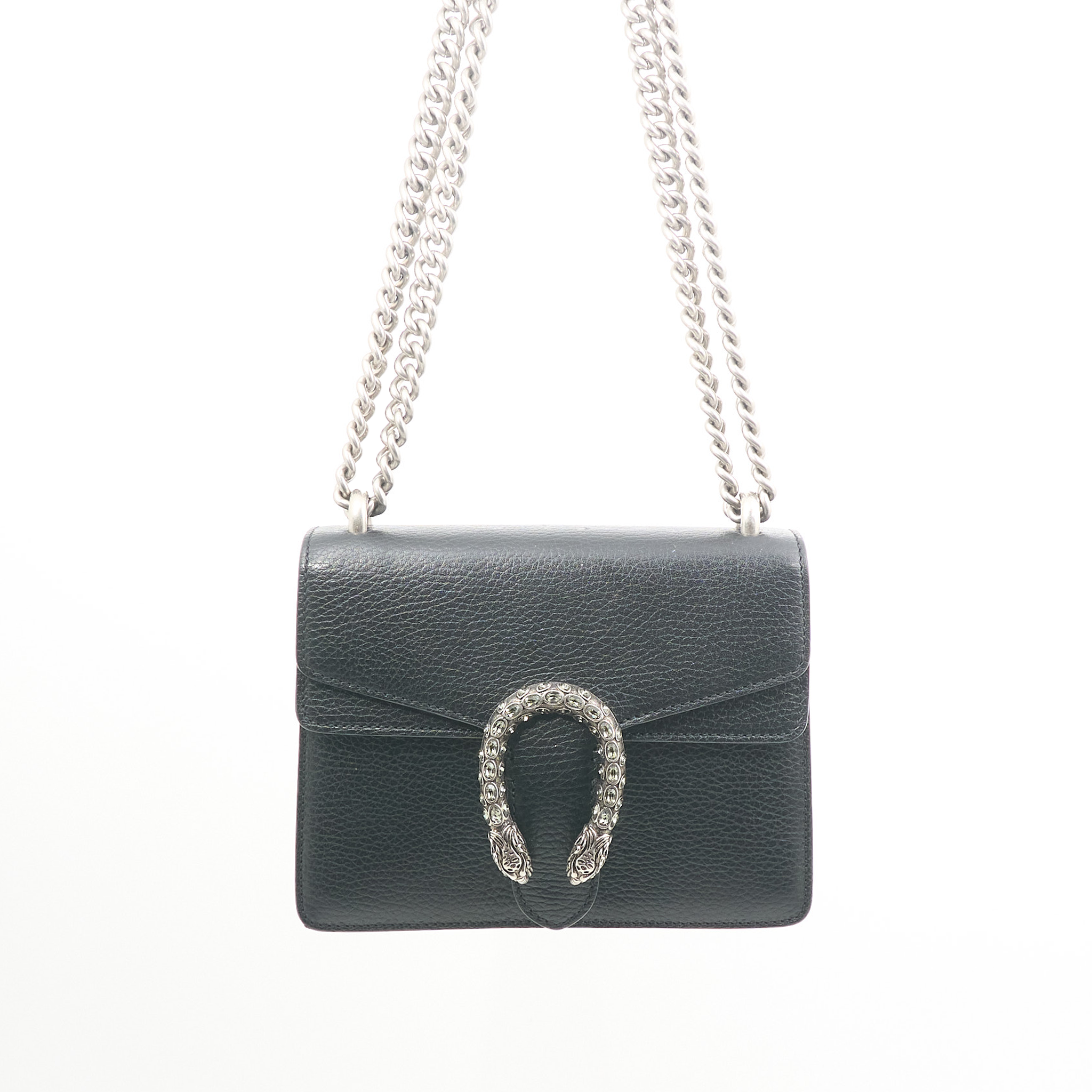 Gucci Dionysus Small Black Leather Bag