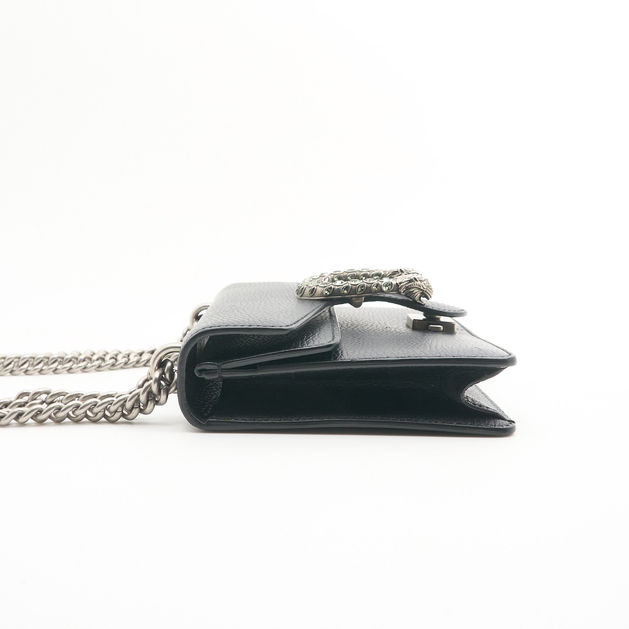 Gucci Dionysus Small Black Leather Bag