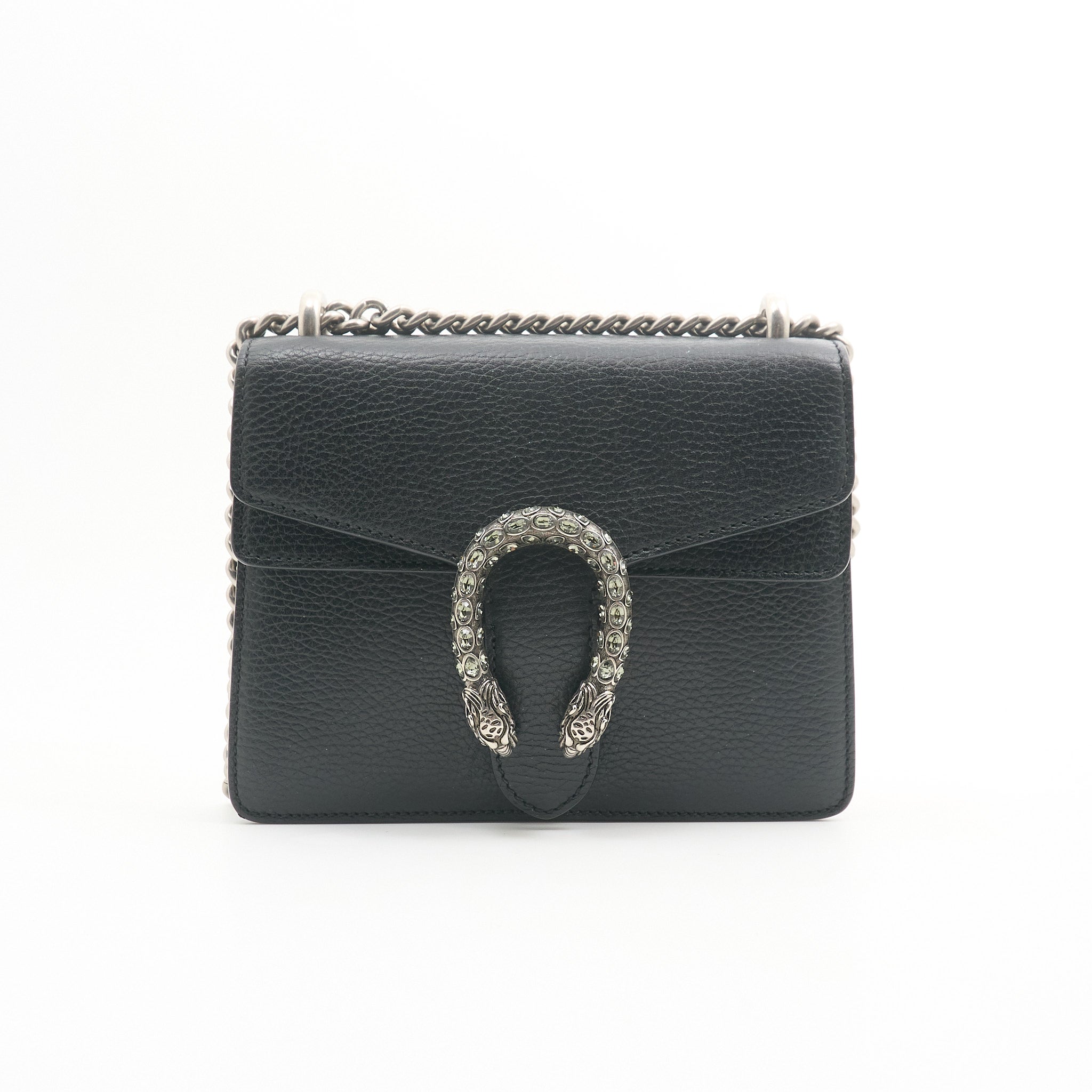 Gucci Dionysus Small Black Leather Bag