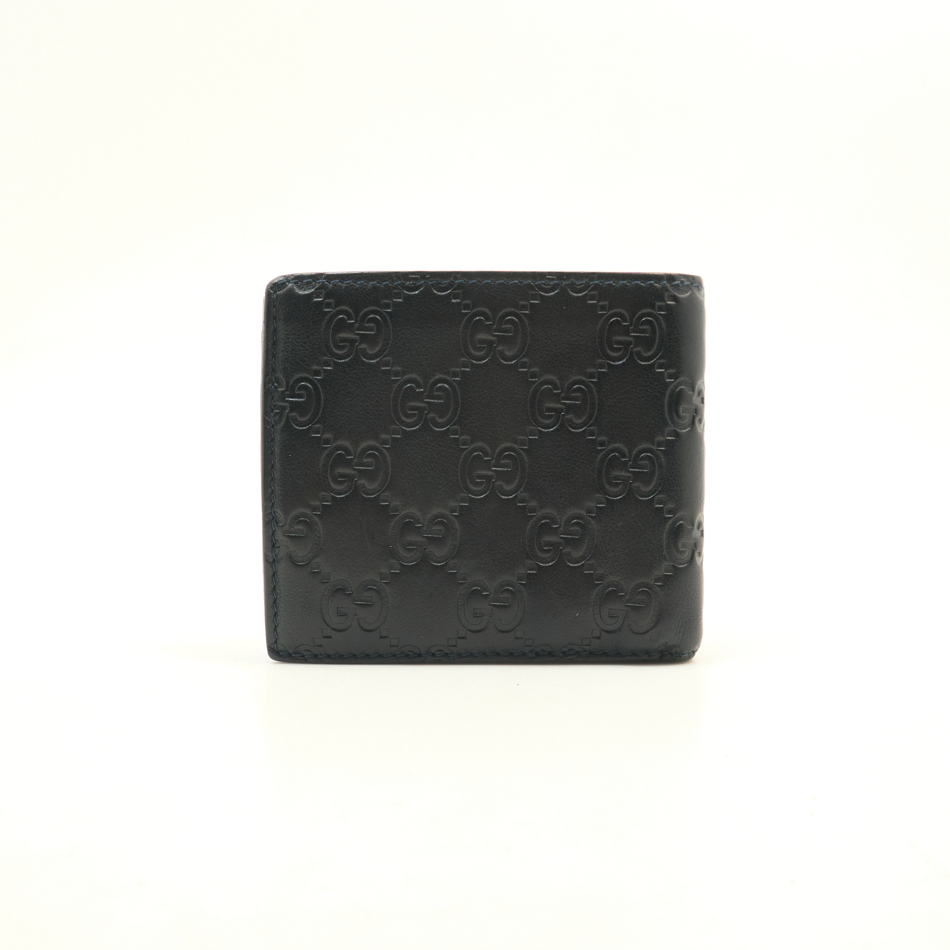 Gucci GG Black Emblem Bi-Fold Wallet