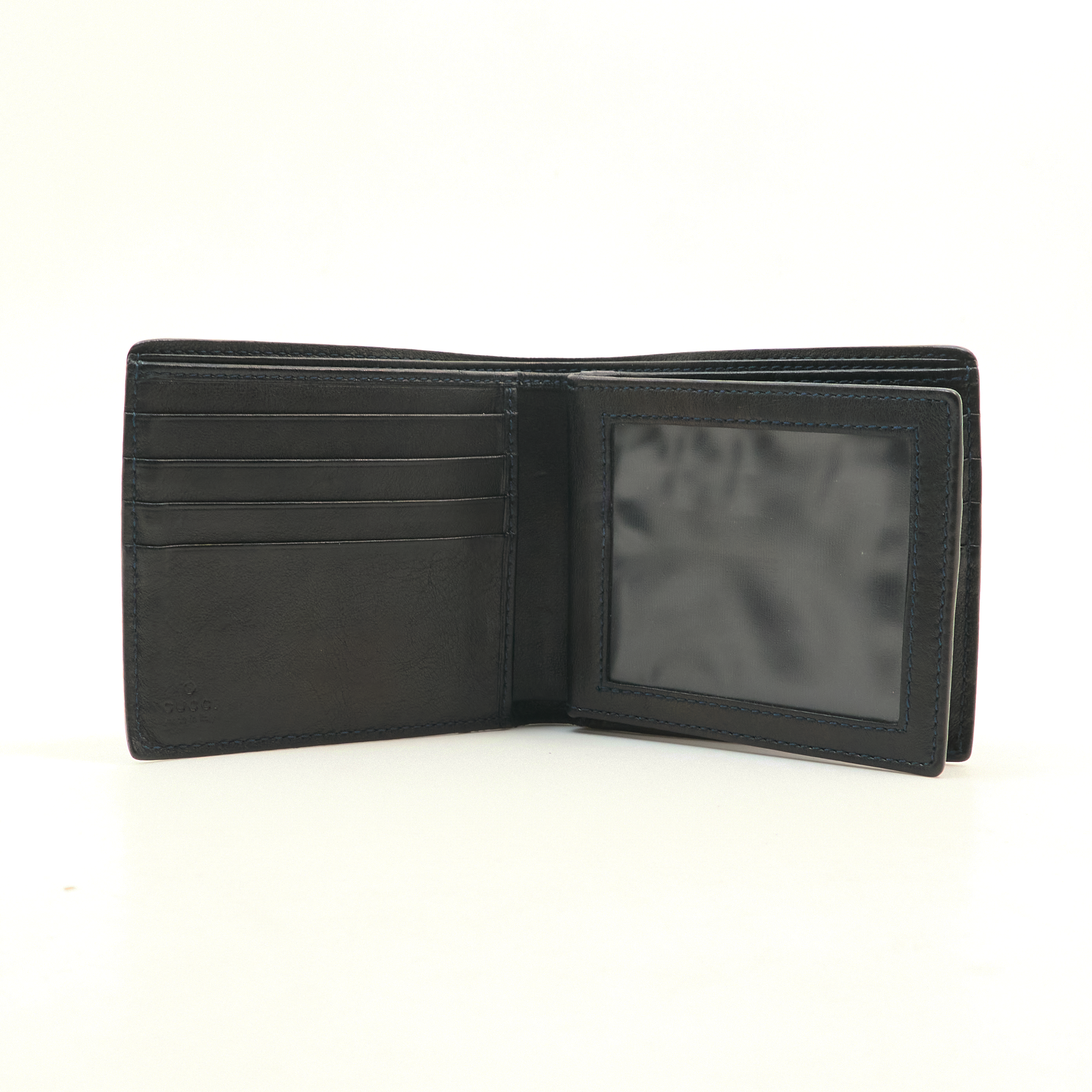 Gucci GG Black Emblem Bi-Fold Wallet