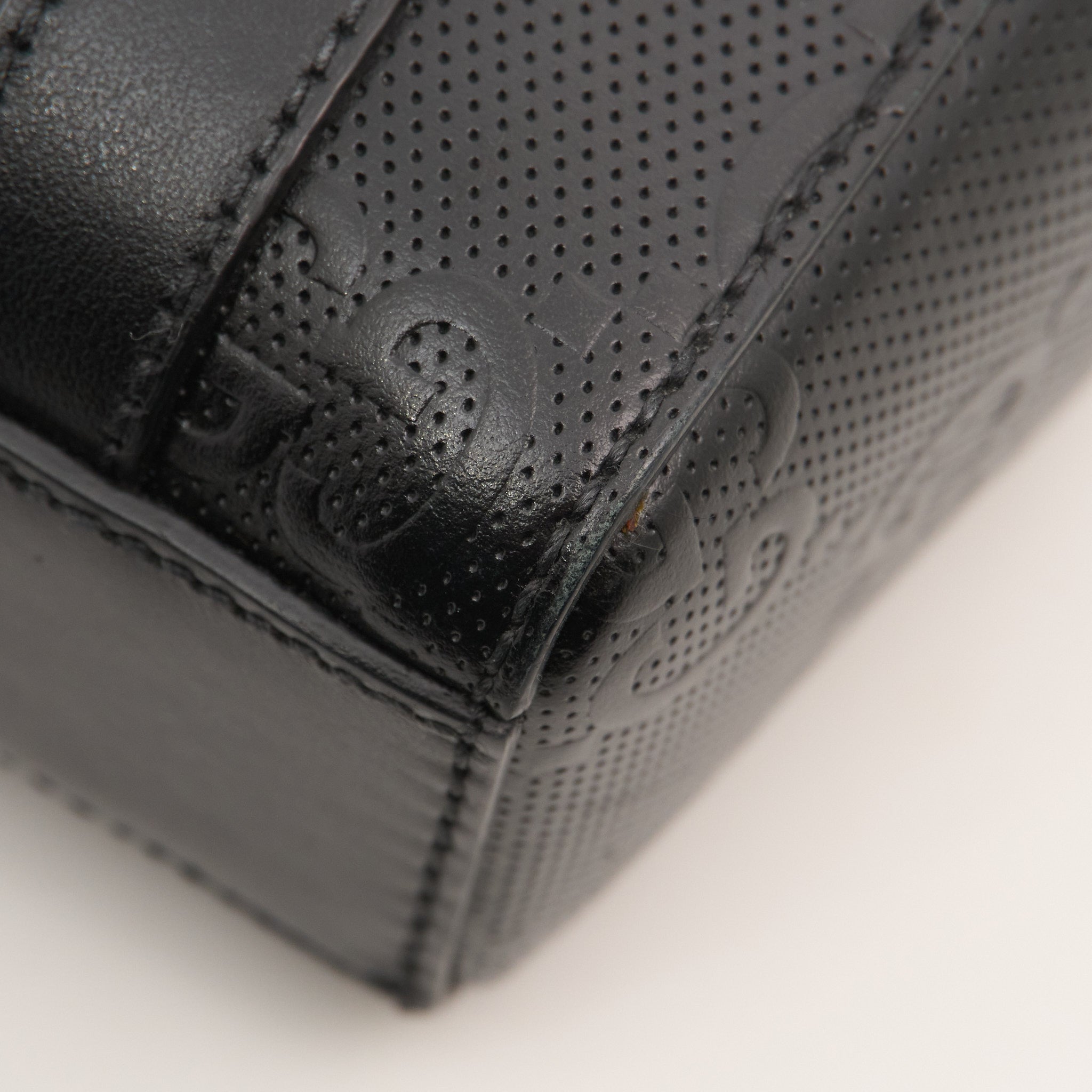 Gucci GG Embossed Tote in Black Leather